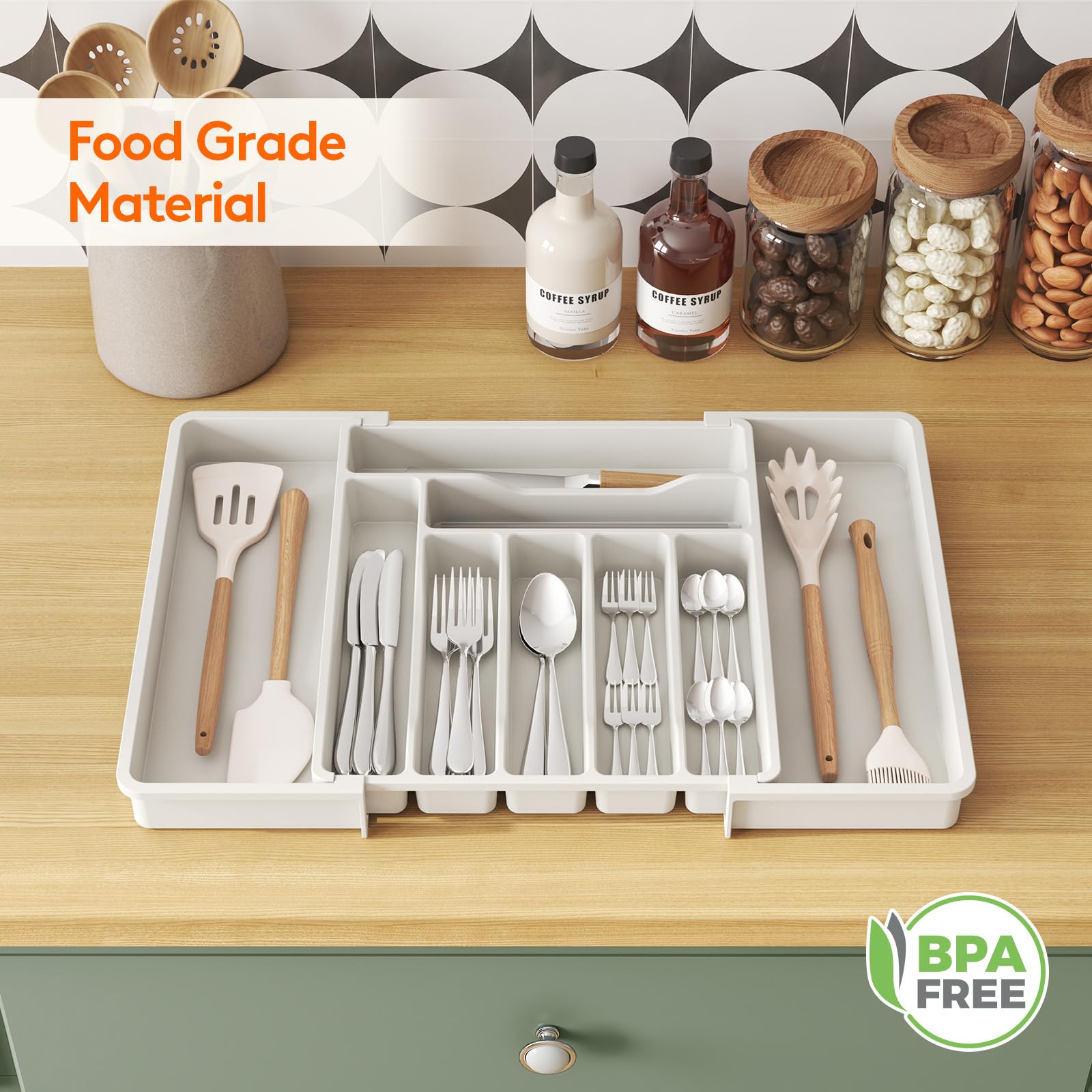 Utensil Organizer for Kitchen Drawer