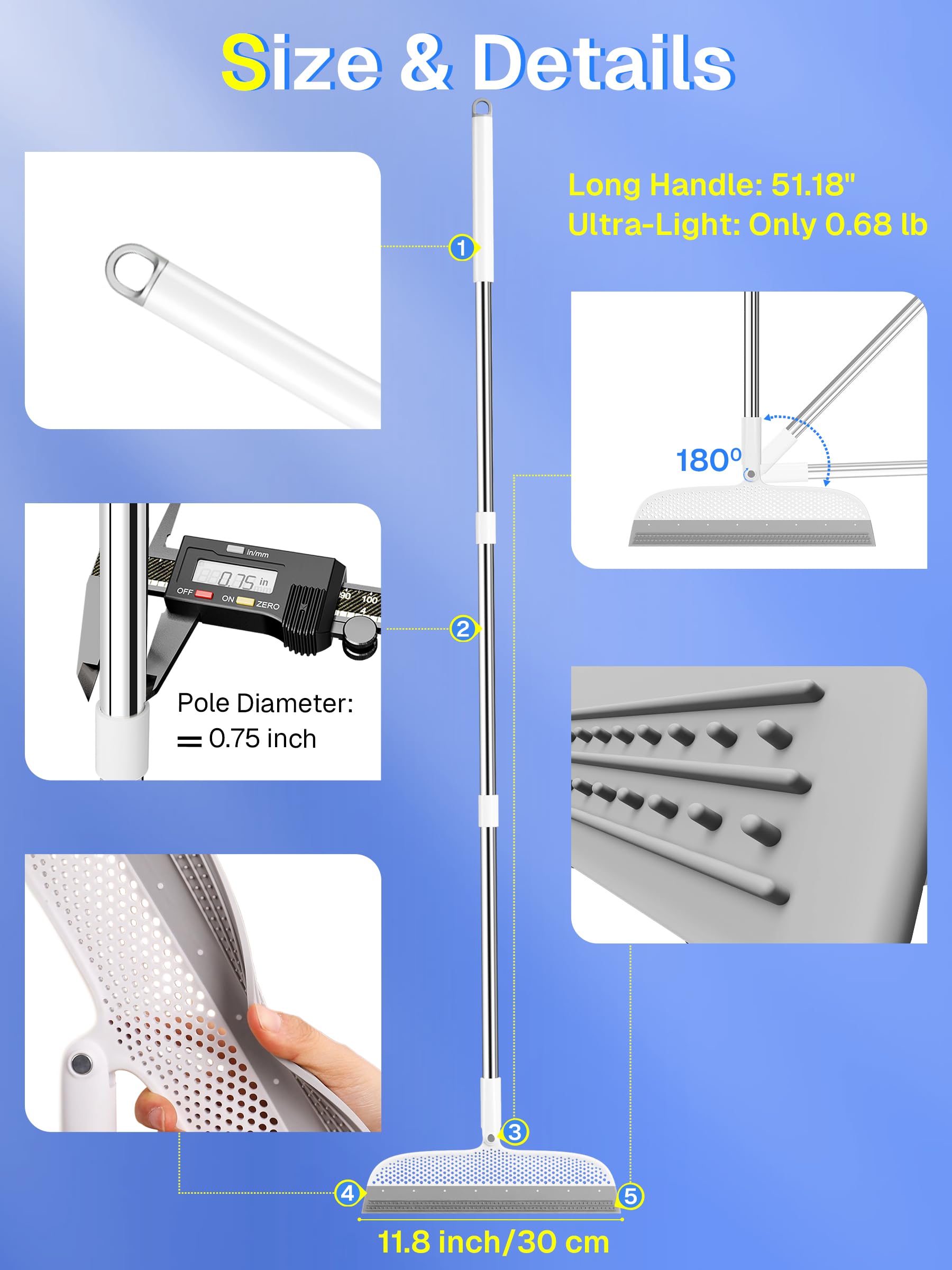 Silicone Floor Squeegee