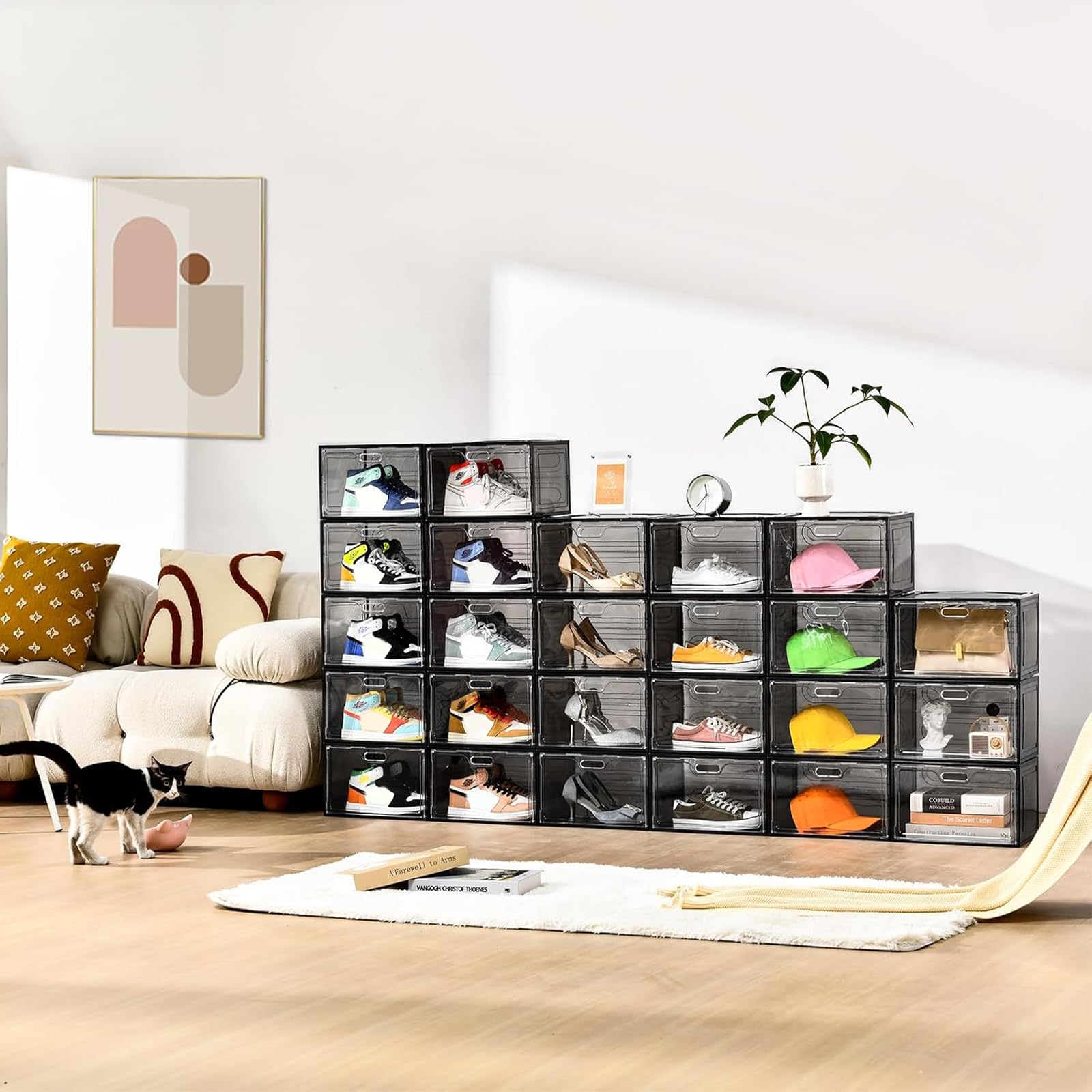 8 Pack Drop Side Shoe Boxes (8 Count)