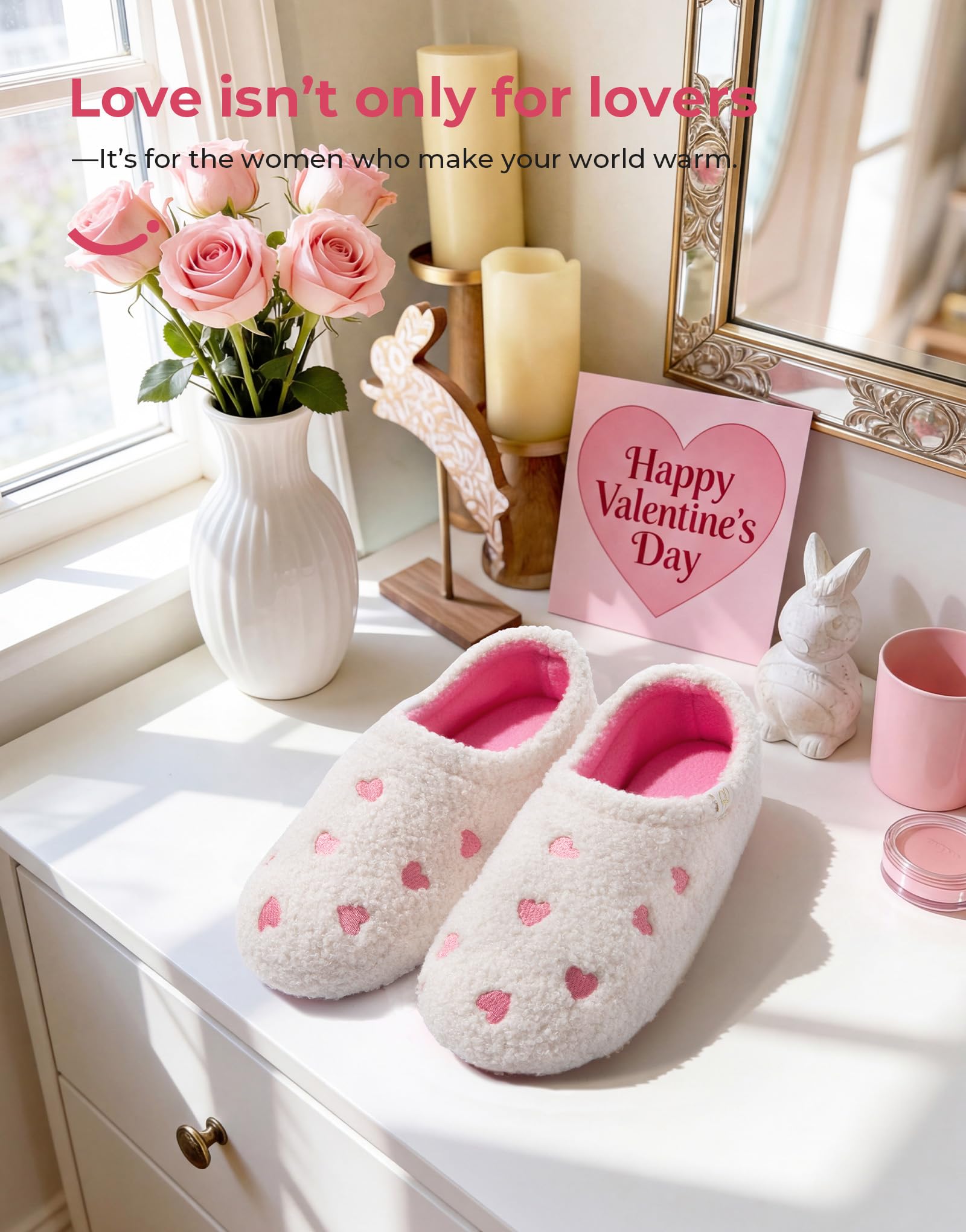 Women's Fuzzy Curly Fur Loafer Slippers
