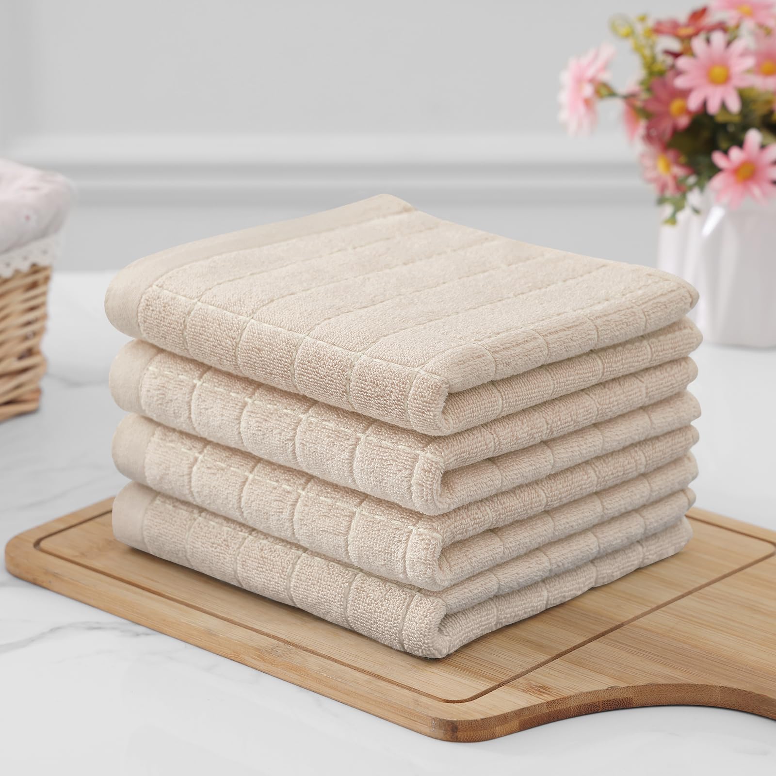 100% Cotton Terry Kitchen Towels (6 Count)