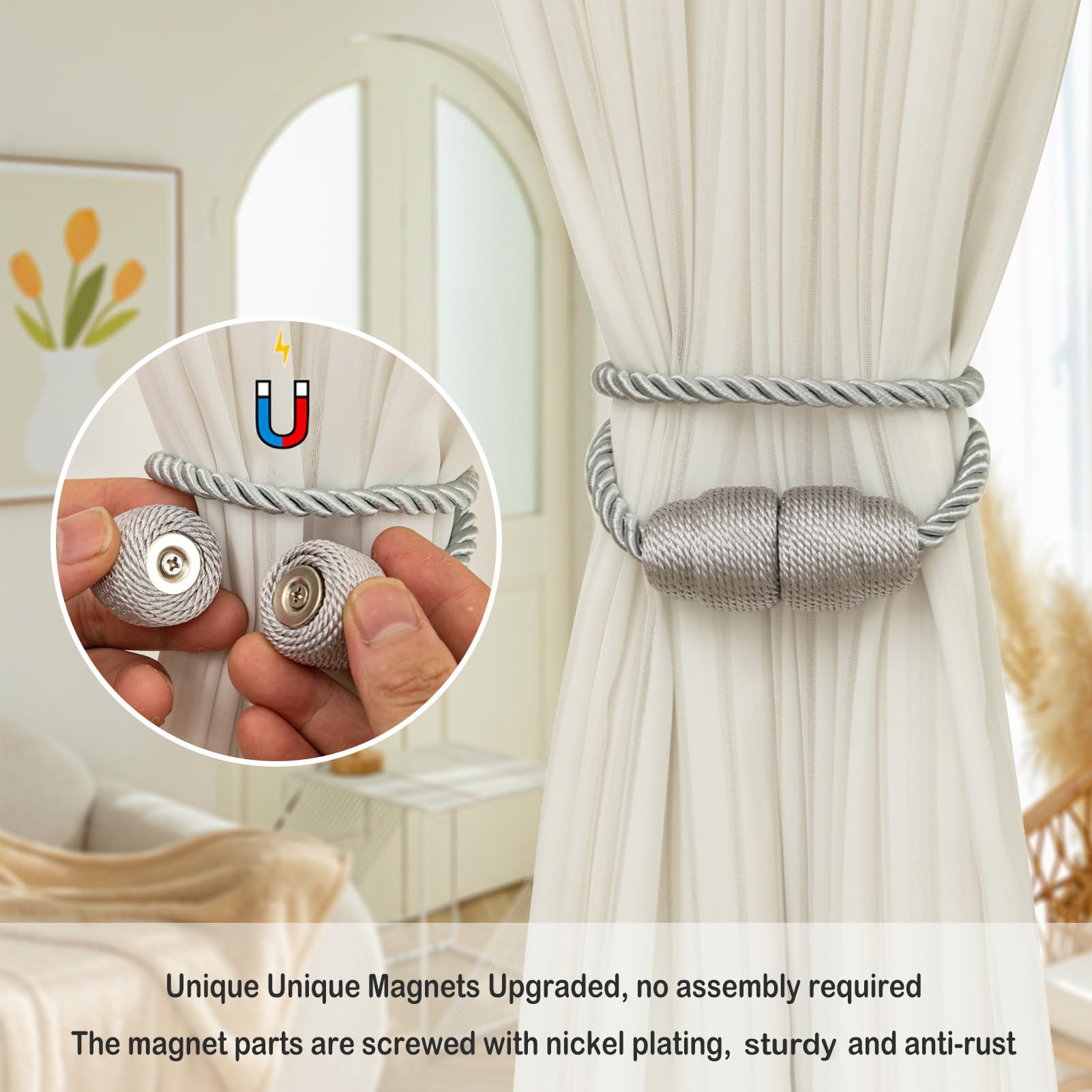 Magnetic Curtain Tiebacks