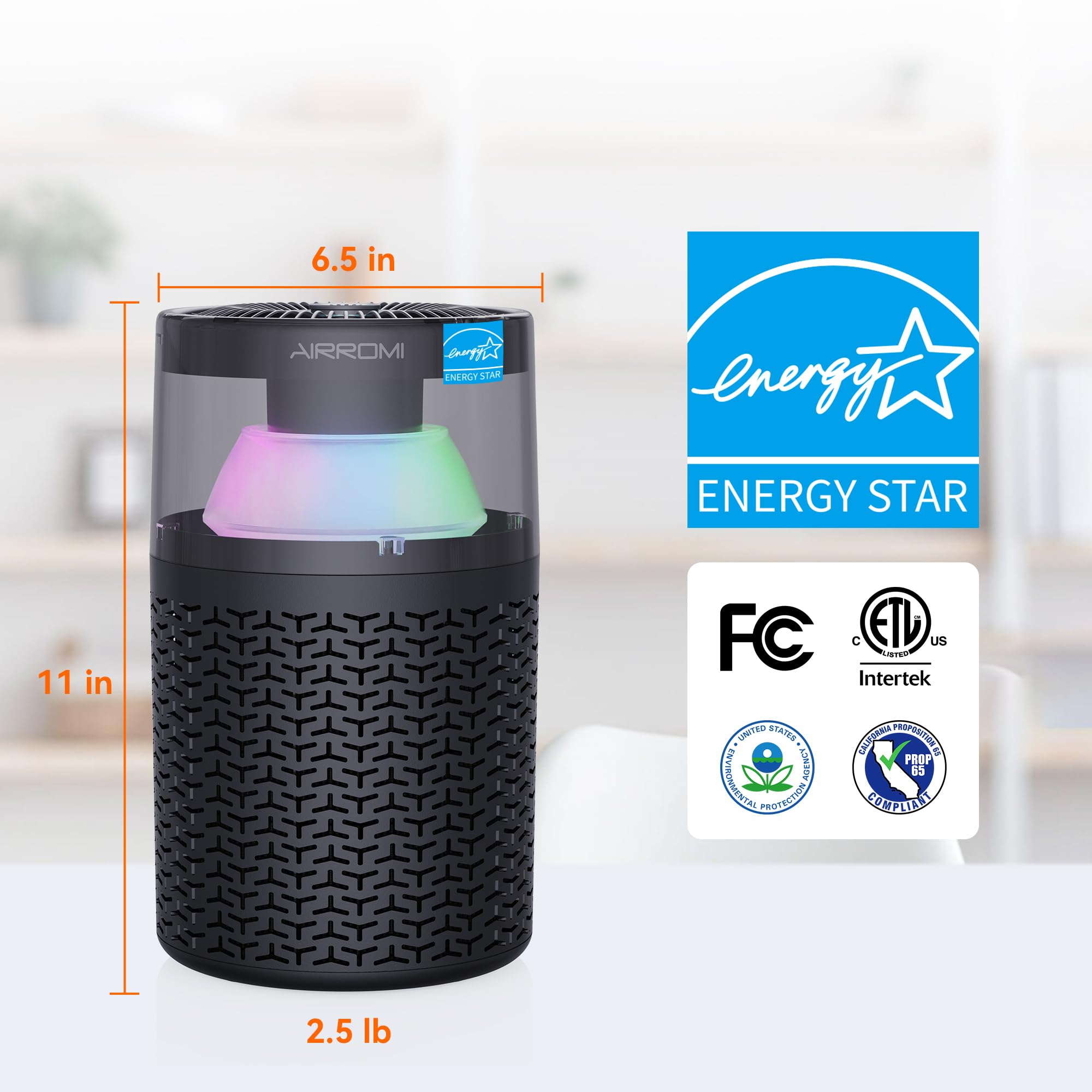 Pet Air Purifier for Home & Bedroom