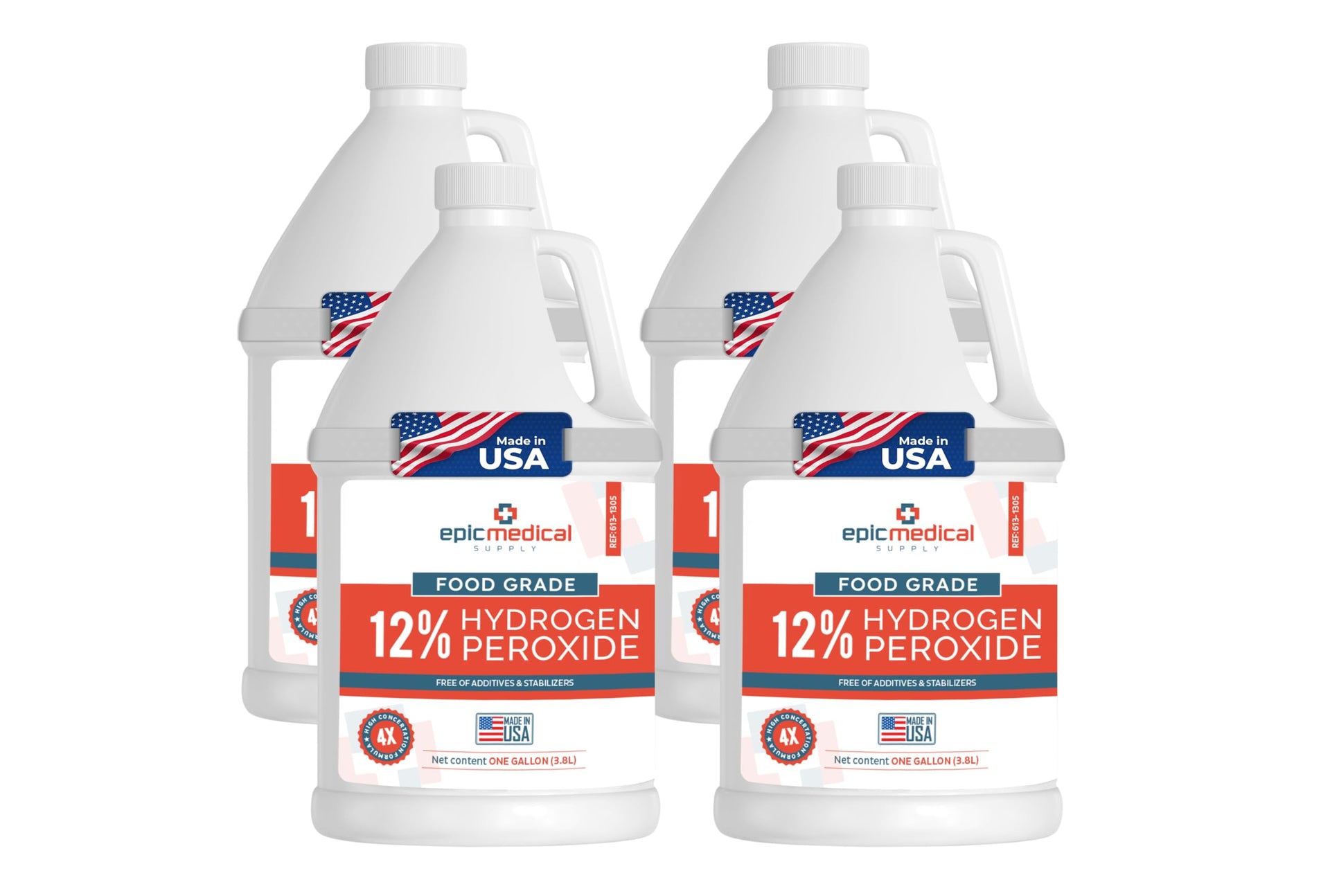 12% Food Grade Hydrogen Peroxide (512 Fl Oz)