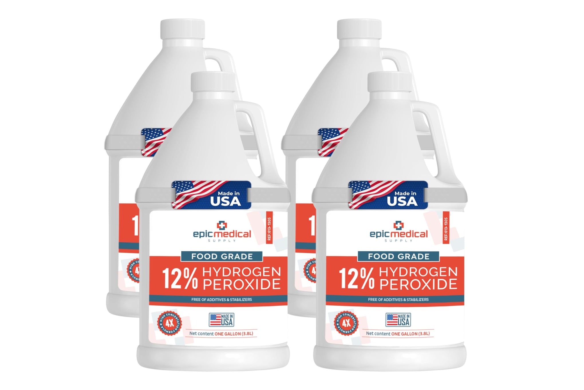 12% Food Grade Hydrogen Peroxide (512 Fl Oz)