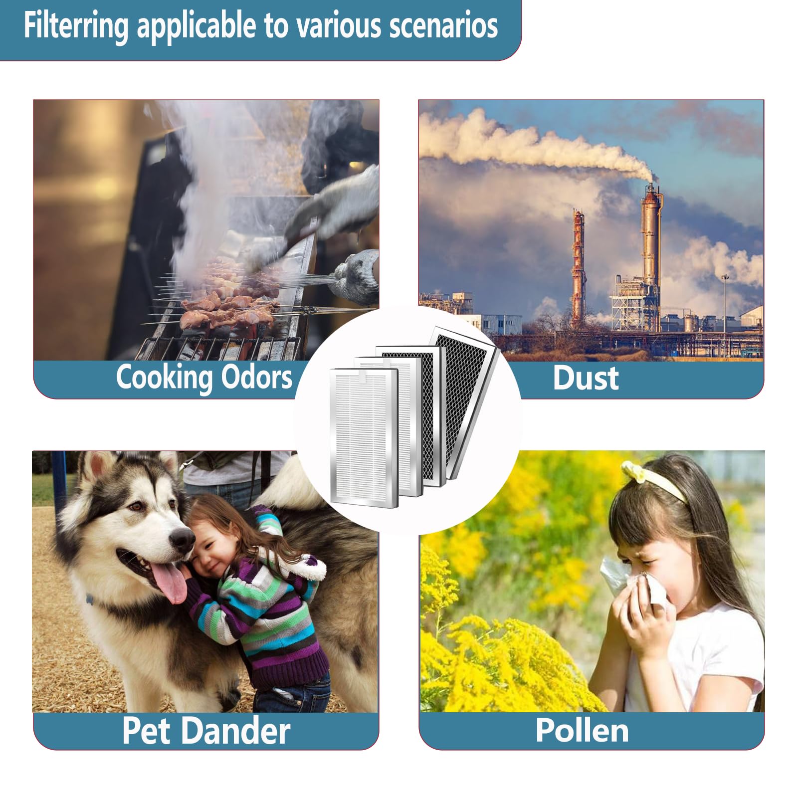MA15 Replacement Filter Compatible with Medify MA (4 Count)