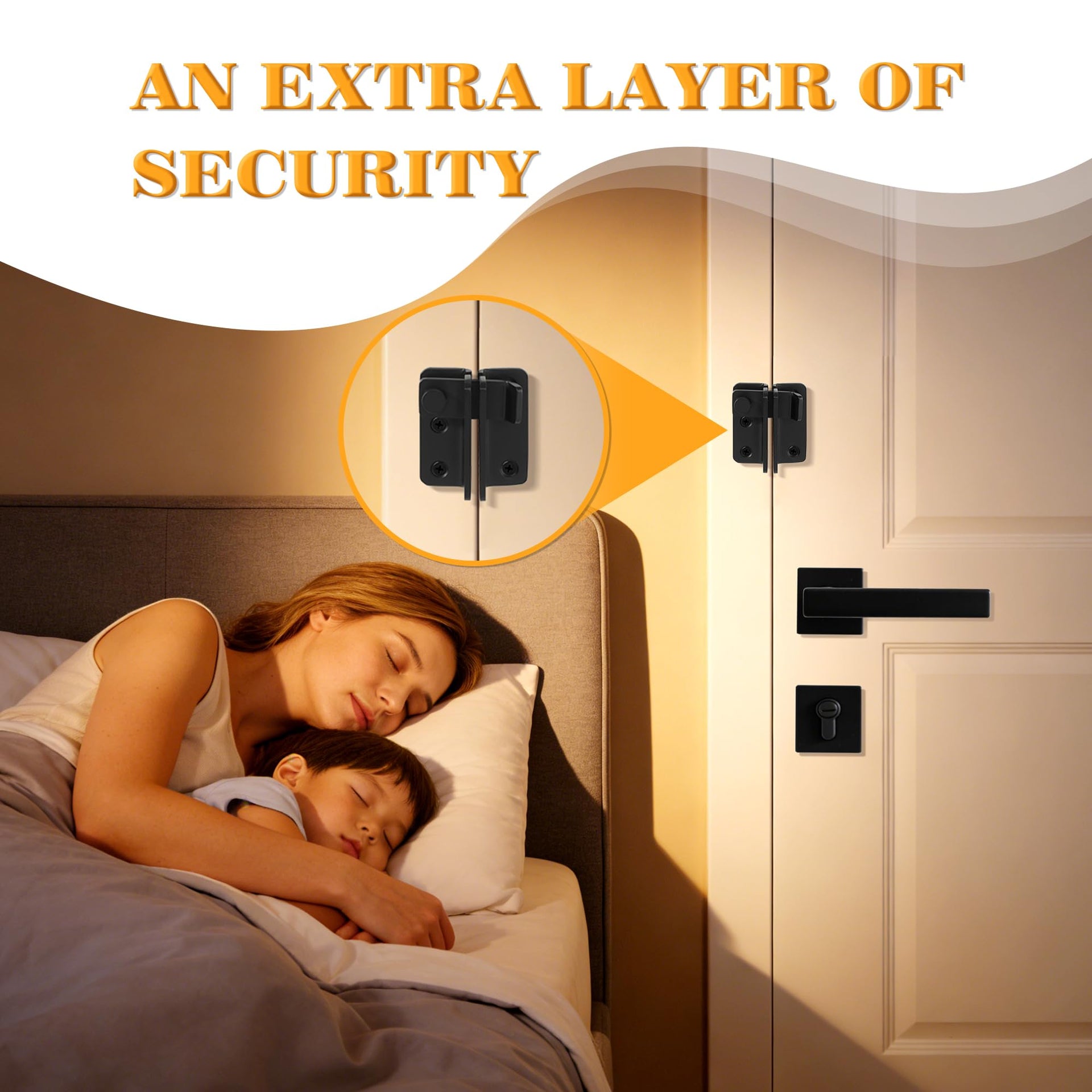 Black Flip Latch Gate Latch