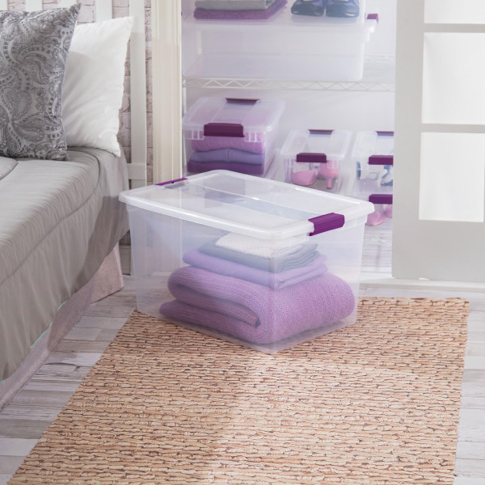 66 Qt ClearView Latch Storage Box (24 Count)