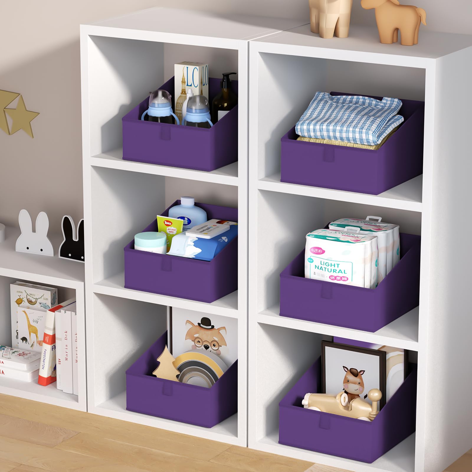 Closet Storage Bins 8 Pack (8 Count)