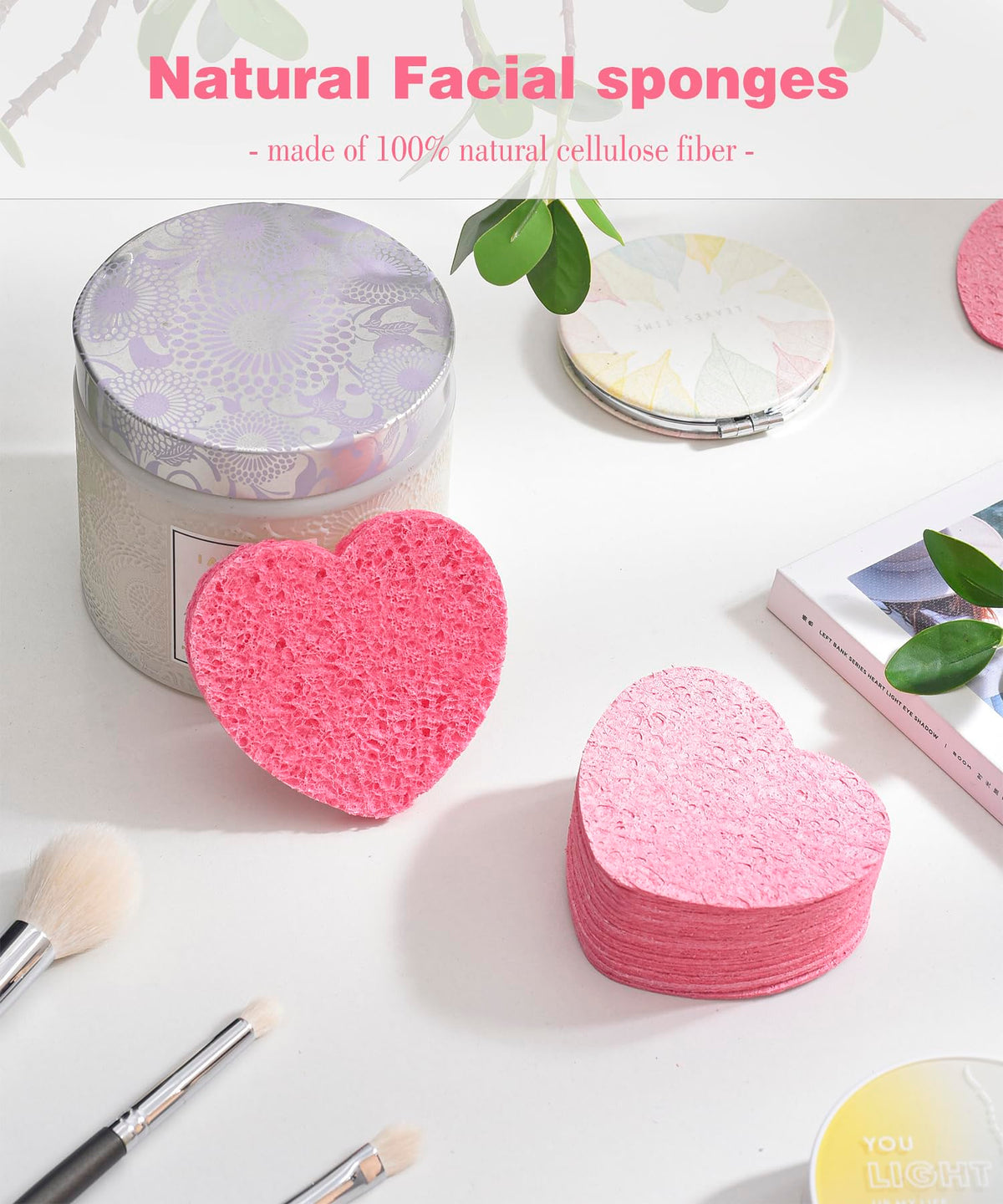 50 Count Compressed Facial Sponges for Estheticians