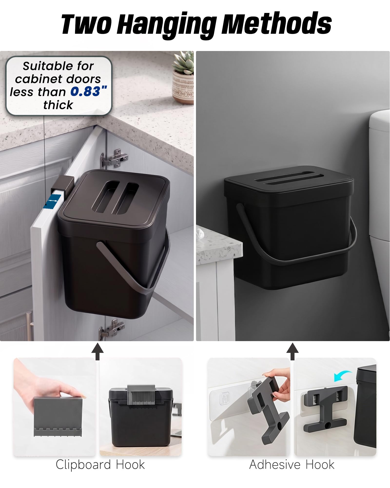 1.8 Gal Countertop Compost Bin
