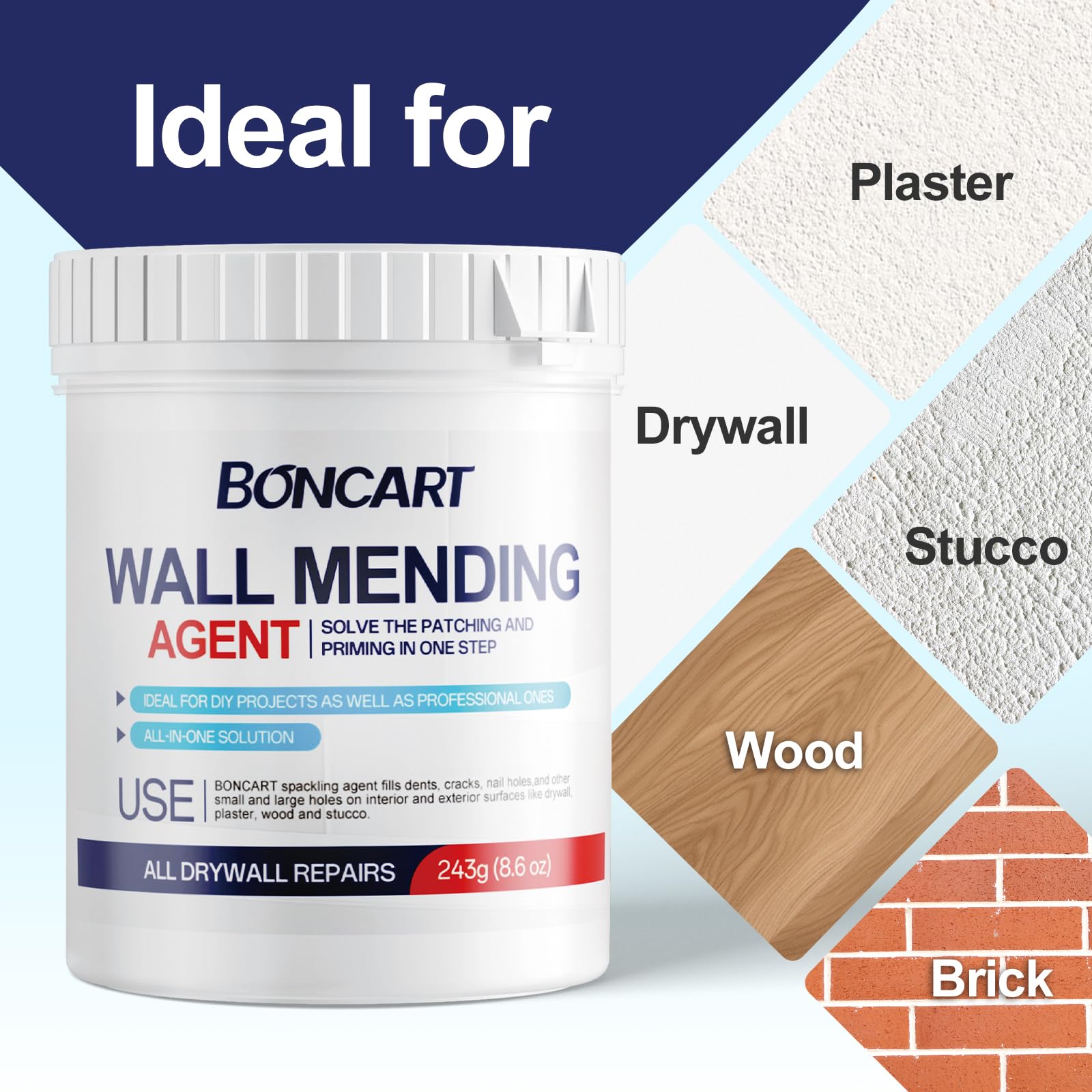 8.6Oz Drywall Patch Repair Kit