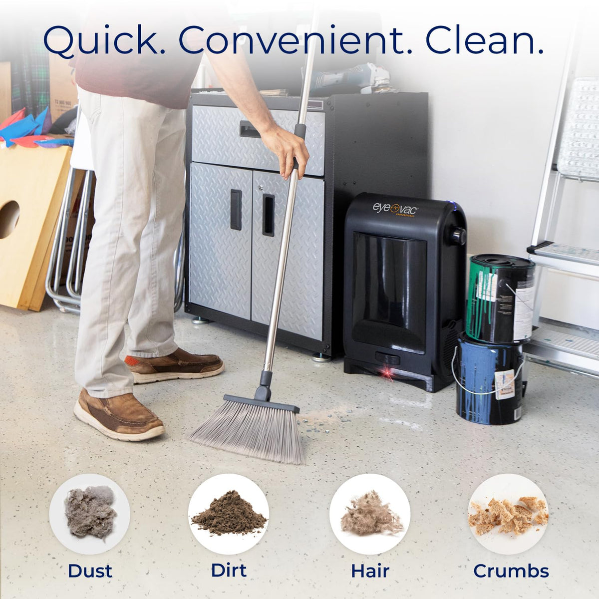 EyeVac Pro Touchless Vacuum Automatic Dustpan