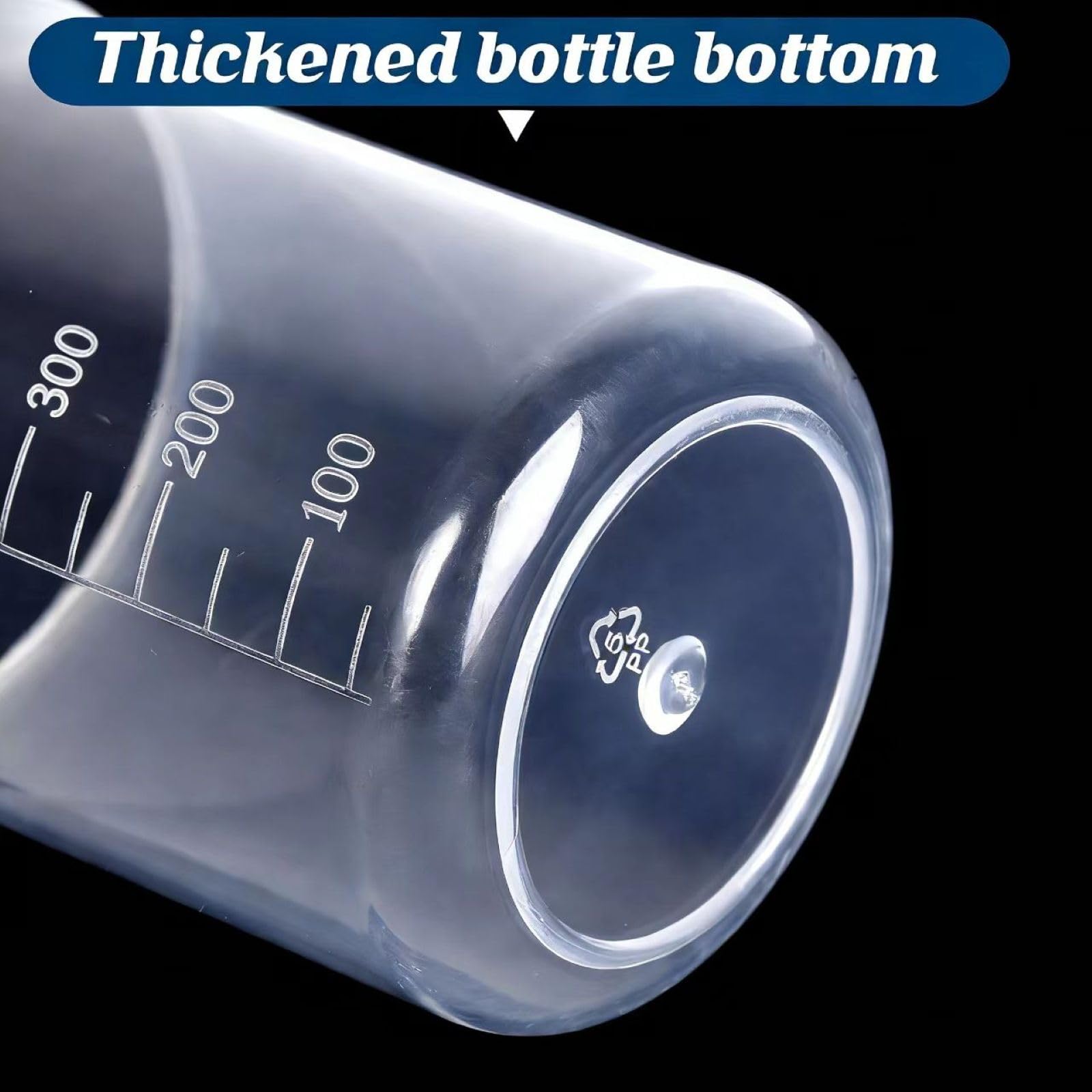 4PCS 500ml Plastic Lab Beakers