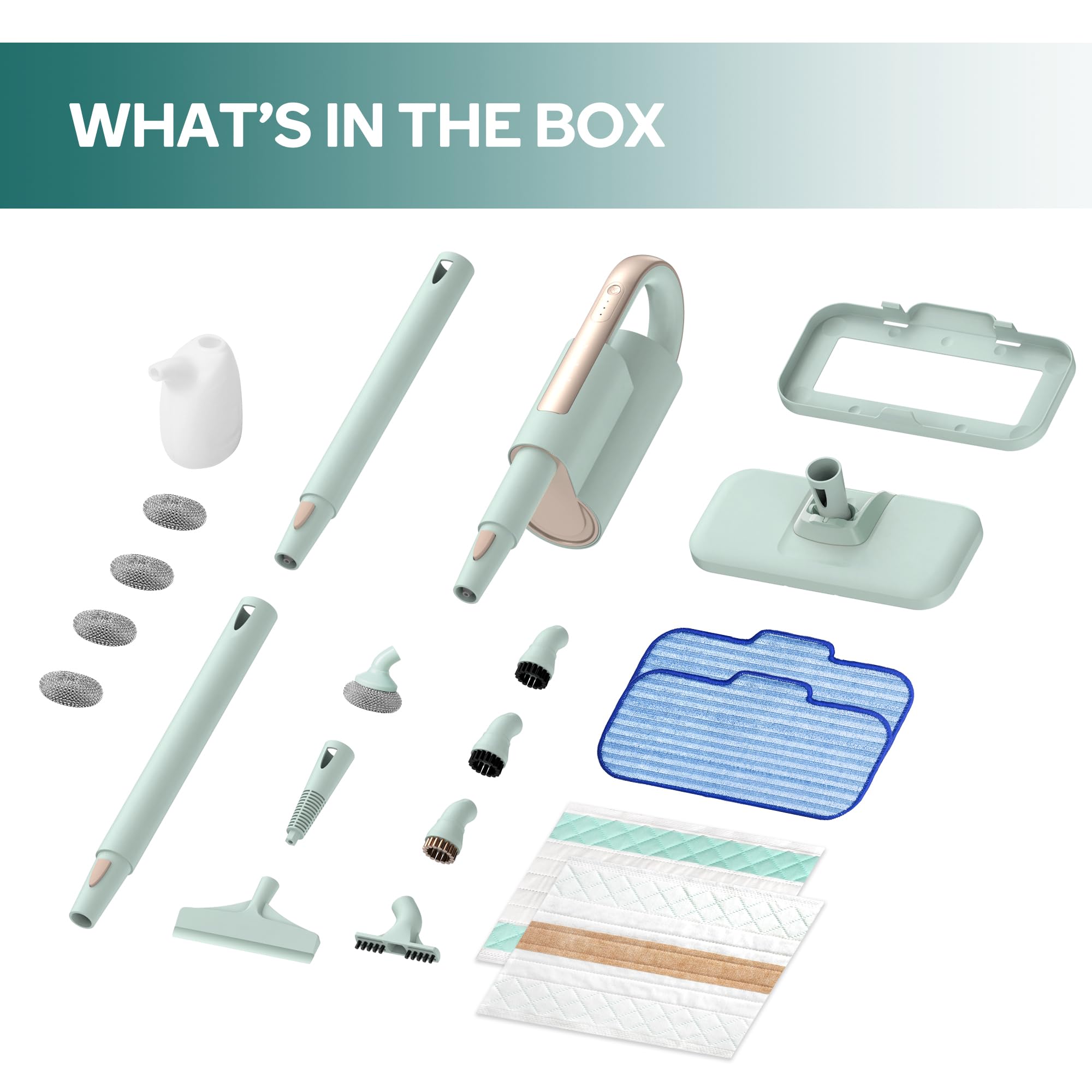 Steam Mop & Detachable Handheld Cleaner