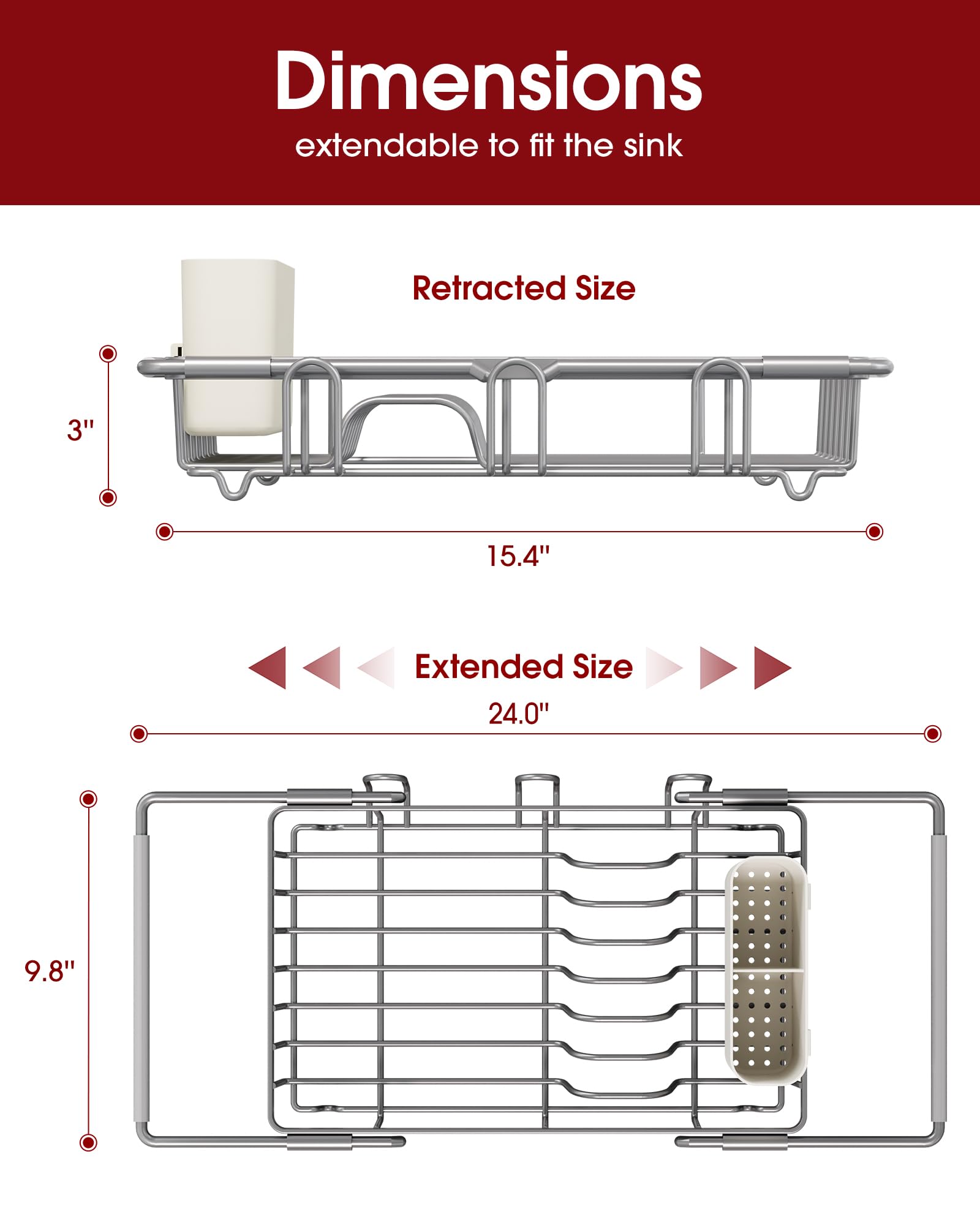 Dish Drying Rack in Sink