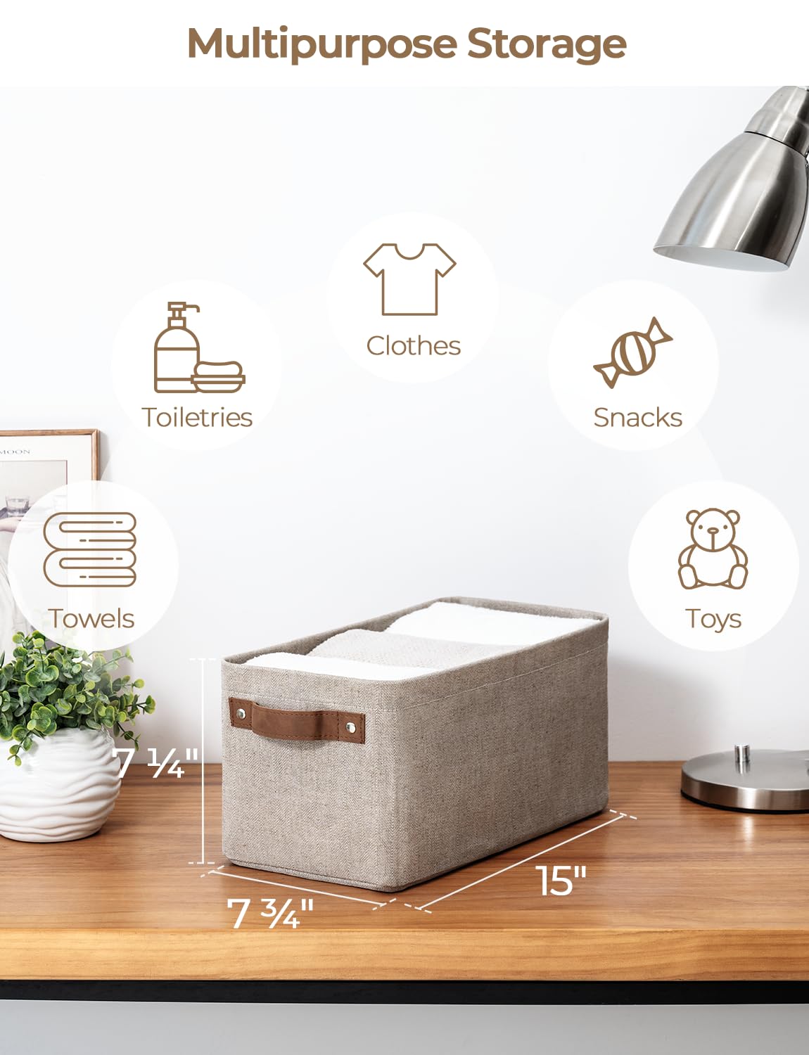 Narrow Storage Bins (2 Count)