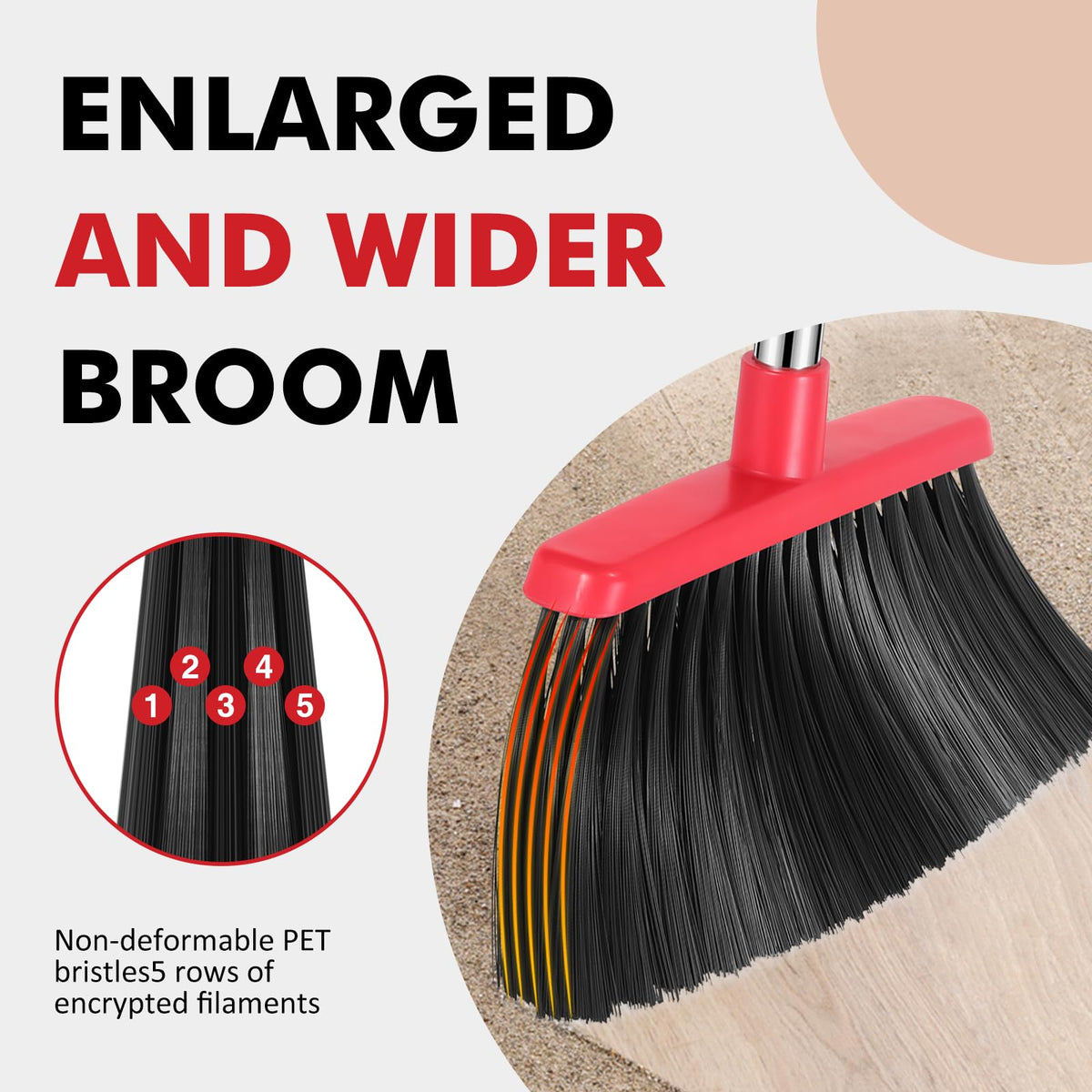 Heavy Duty Broom (4 Count)