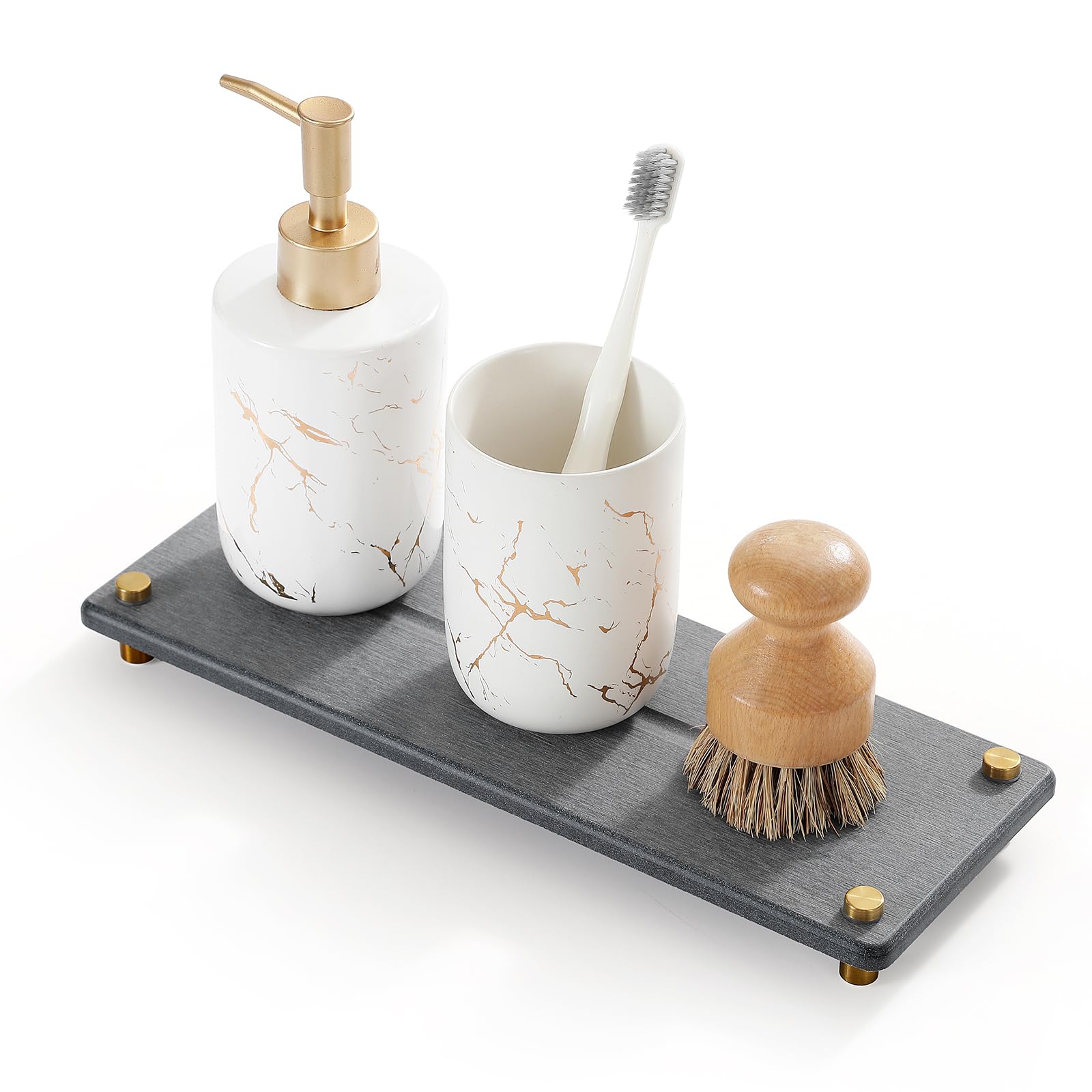 Kitchen Sink Caddy Water Absorbing Stone Drying Tray