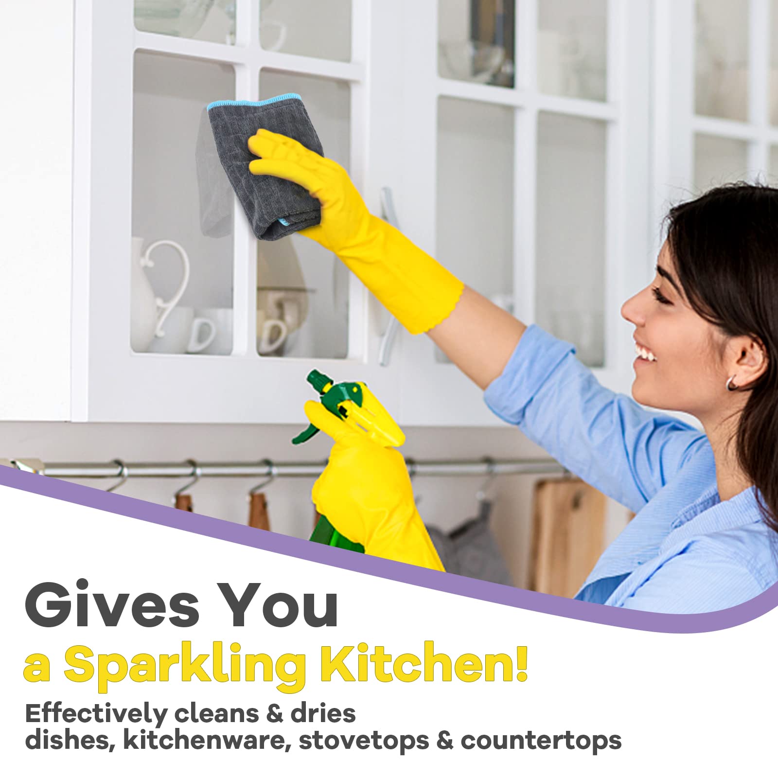 Glass Polishing Streak Free Miracle Cleaning Cloth (6 Count)