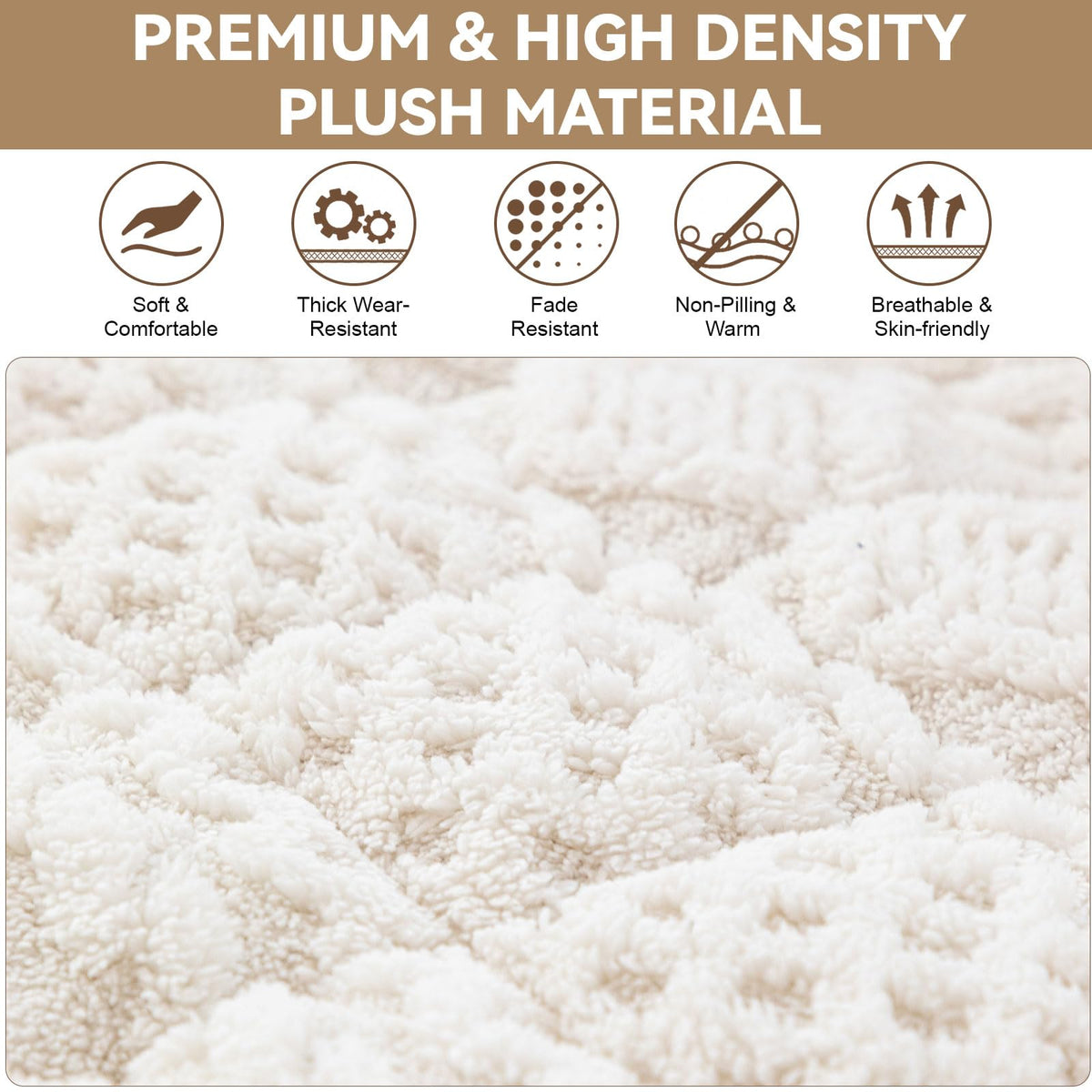 All Seasons Sofa Covers for 3 Cushion Couch Washable (3 Ounce)