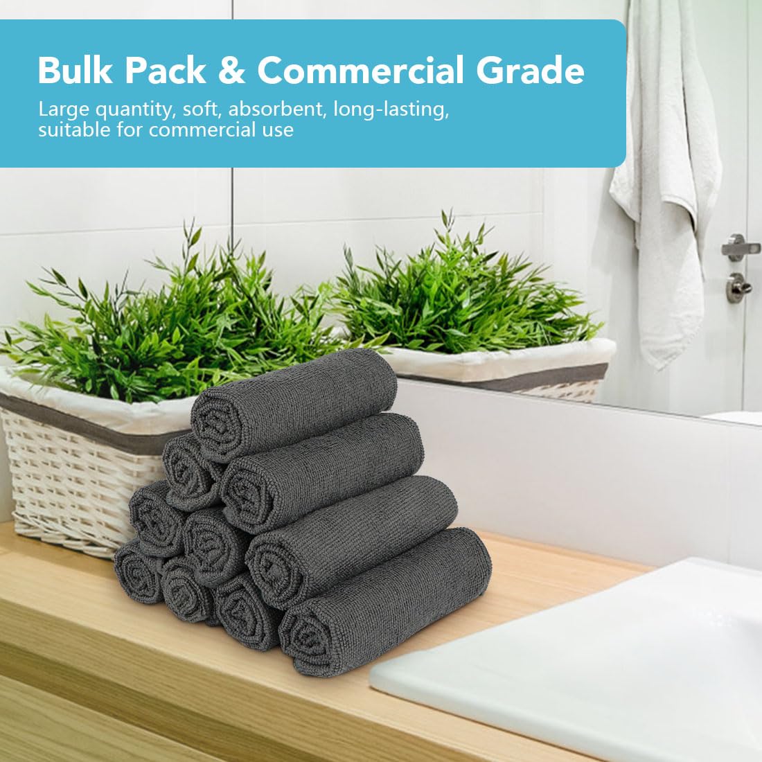 Washcloths Bulk (200 Count)