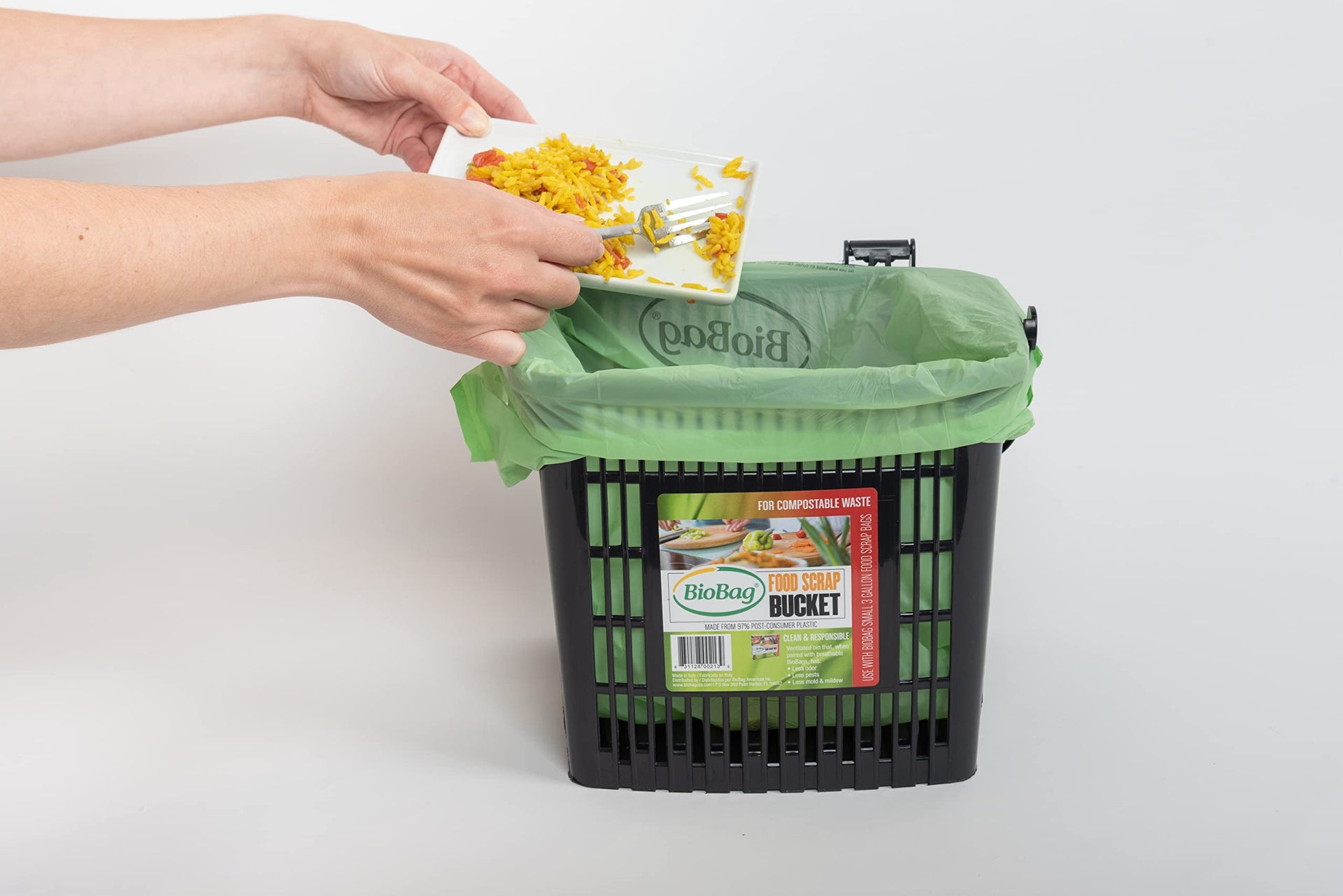 2.6 Gallon Compostable Bags with Handles by BioBag