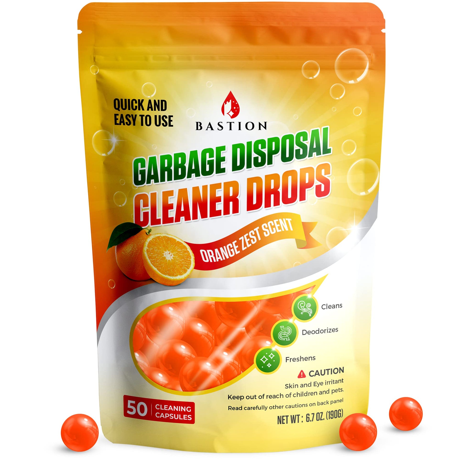 Garbage Disposal Cleaner and Deodorizer Drops (50 Count)
