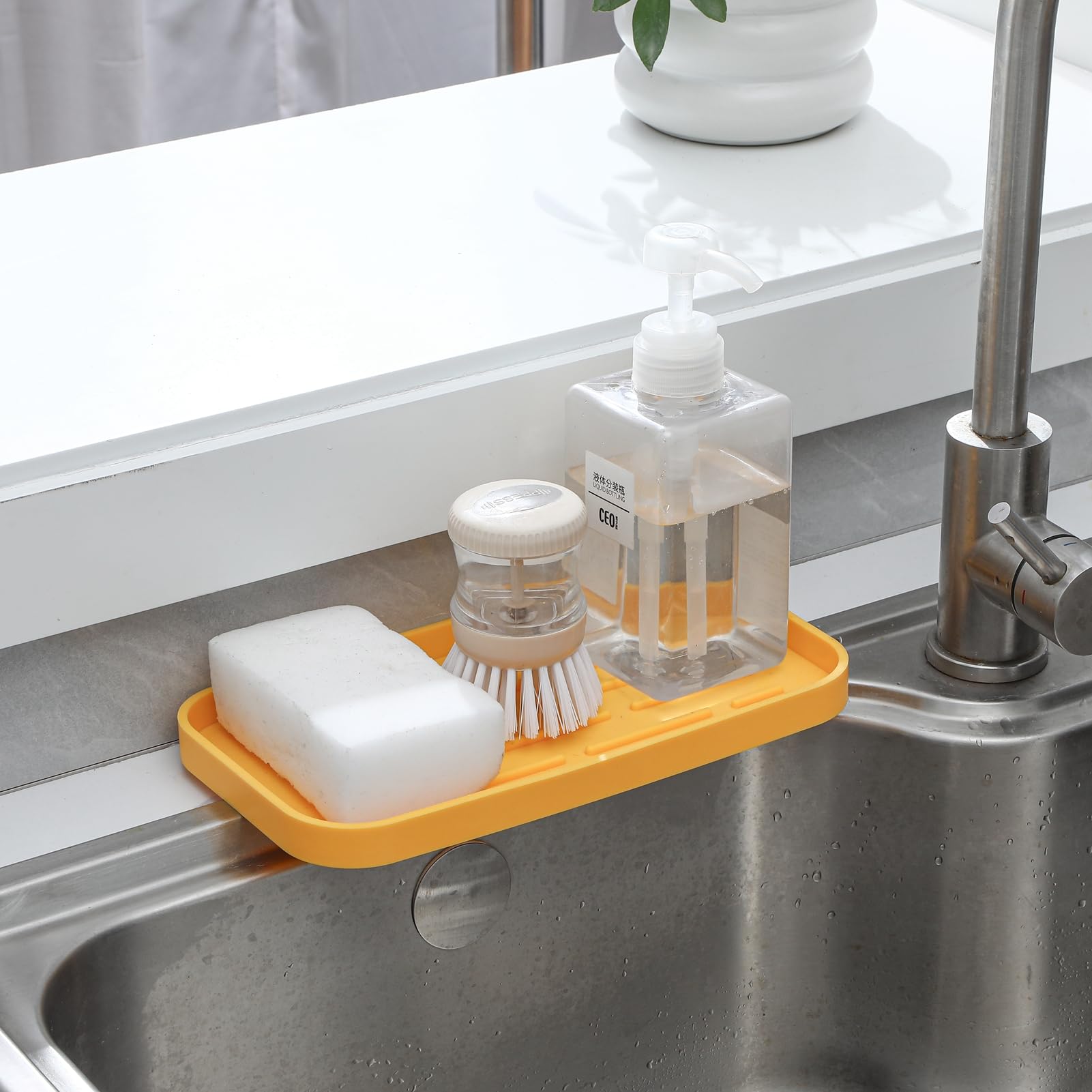 Silicone Kitchen Sink Organizer Tray for Multiple Usage