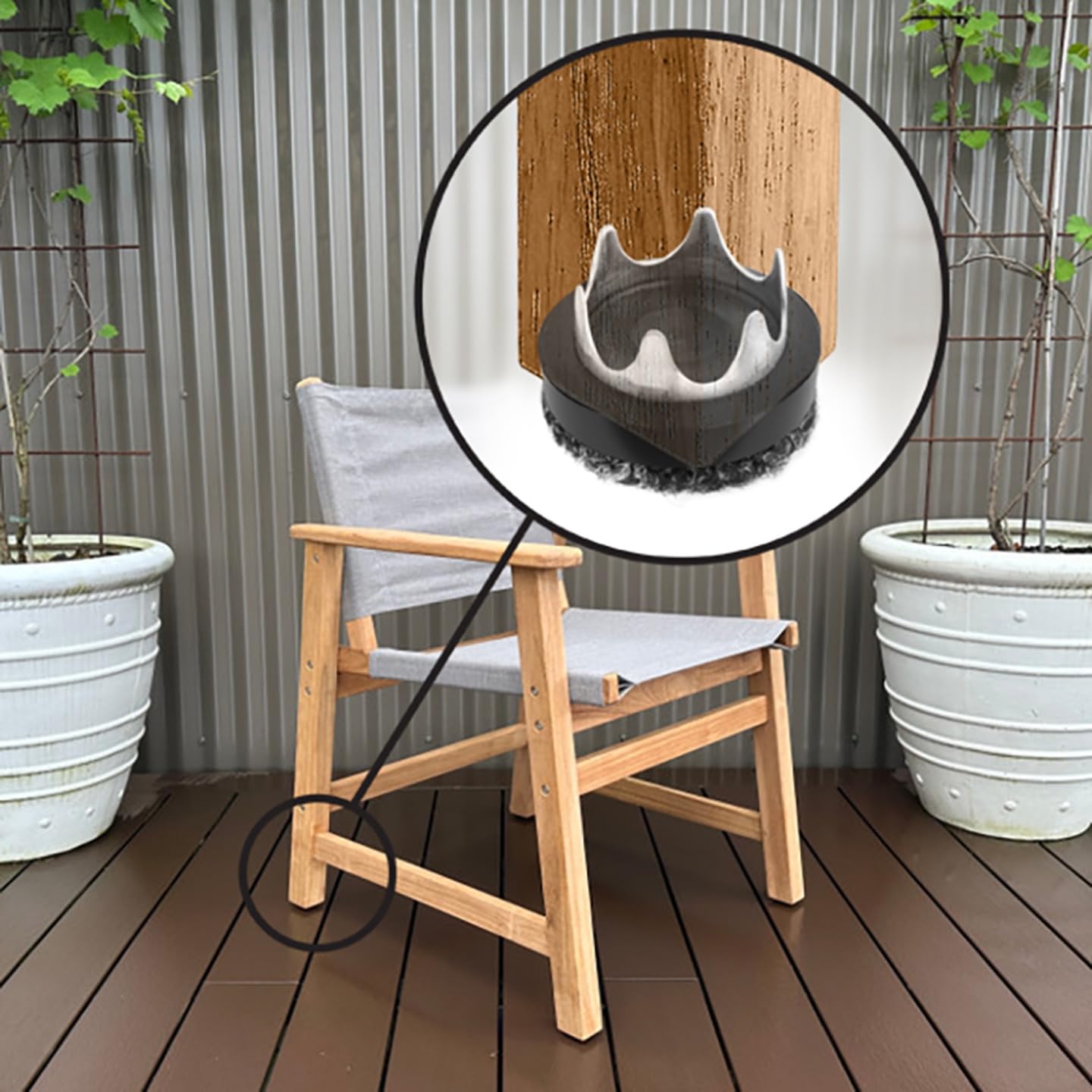 Gorilla Outdoor 1 inch Furniture Feet Floor Protectors (8 Count)
