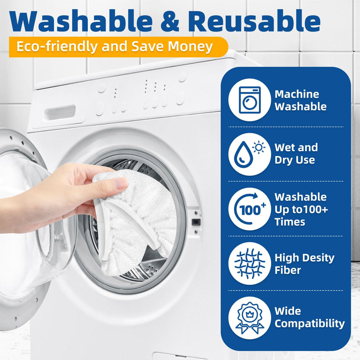 10 Pack Universal Microfiber Cloths for Handheld Steamer and Steam Mop (10 Count)