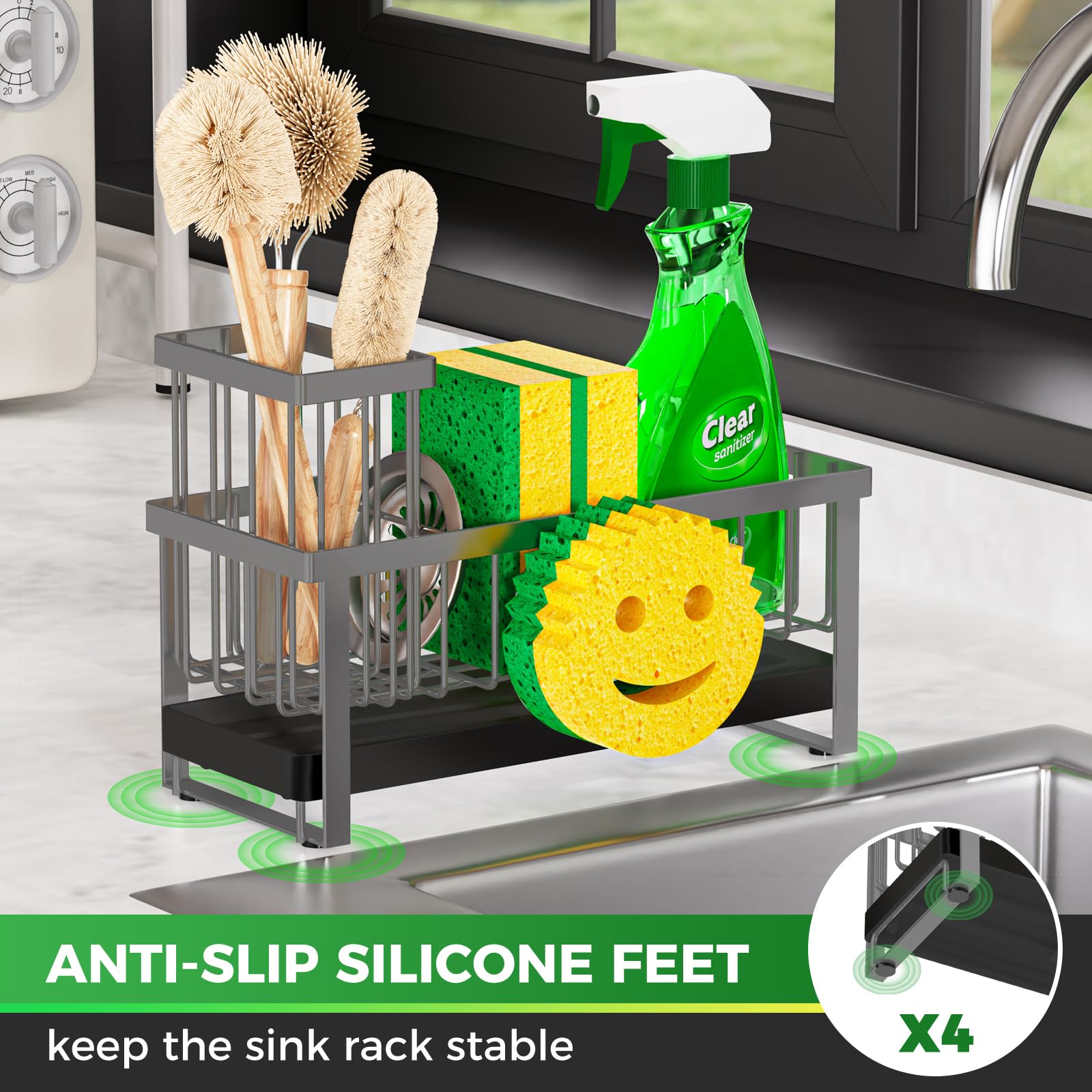 Sponge Holder for Kitchen Sink
