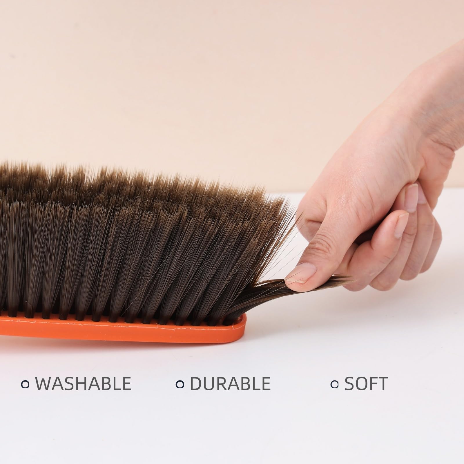 15" Yellow Soft Brist. Hand Broom Brush Bed Sofa Counter Hair Clear