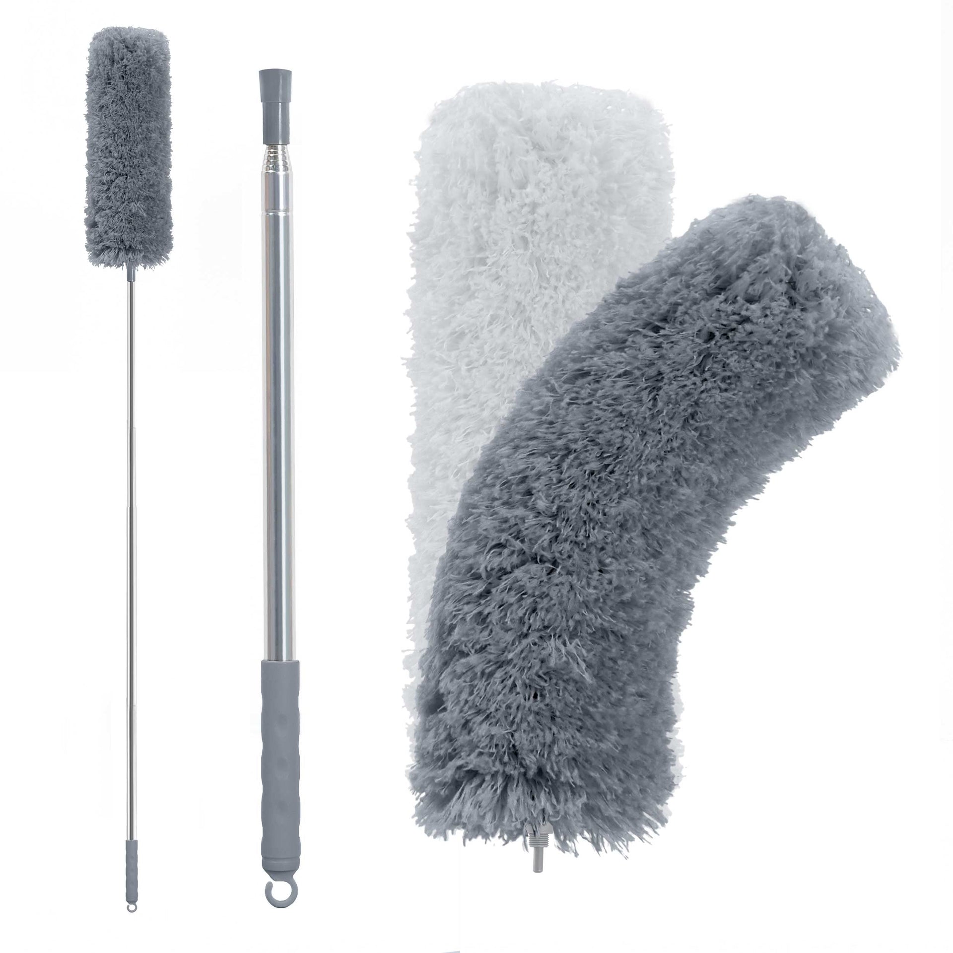 Microfiber Feather Duster with 100 inches Extension Pole