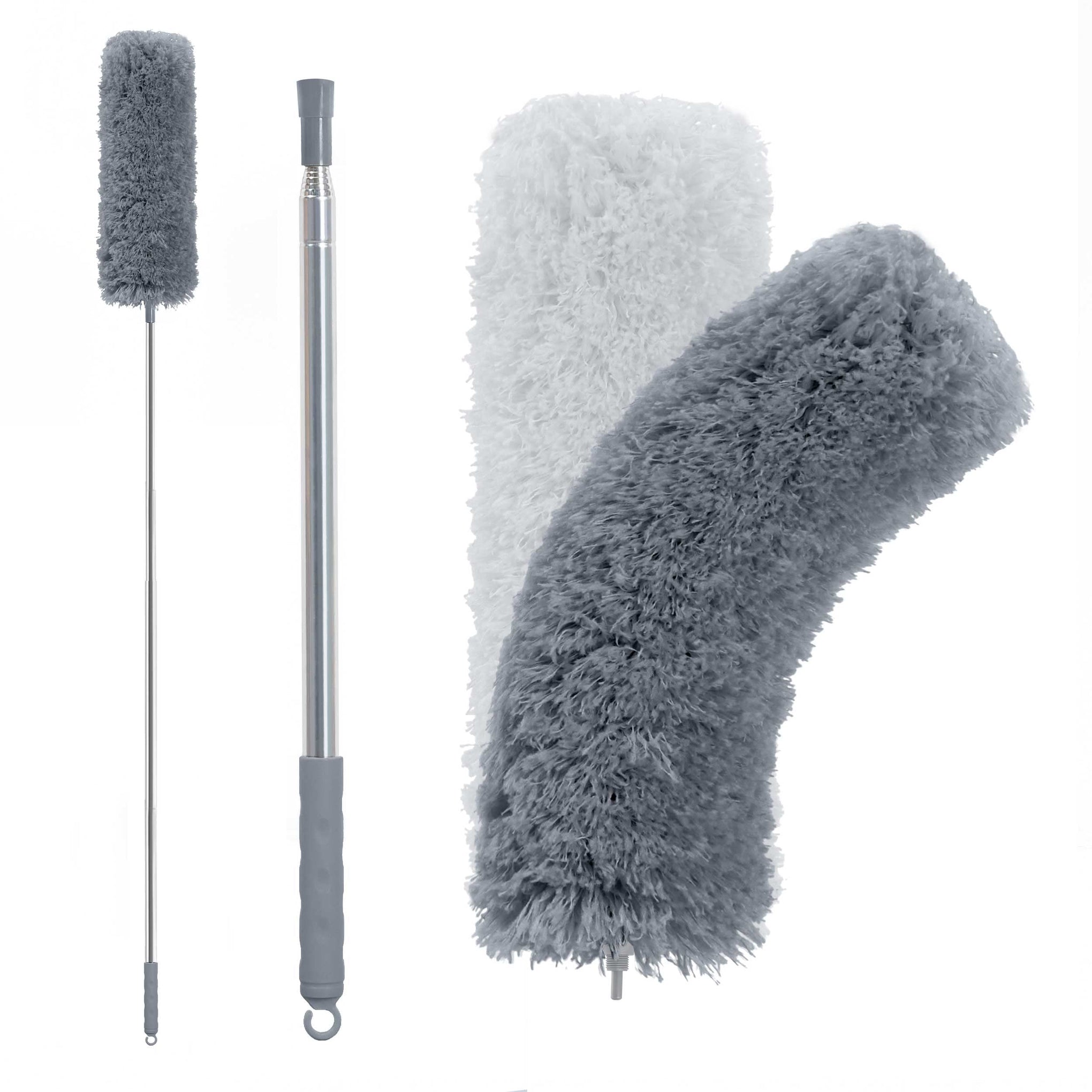 Microfiber Feather Duster with 100 inches Extension Pole