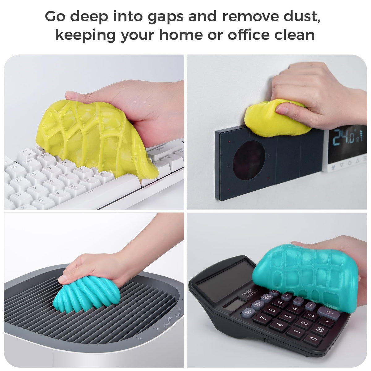 Keyboard Cleaning Gel Dust Cleaner Slime Car Clean Putty 2Pack (2 Count)