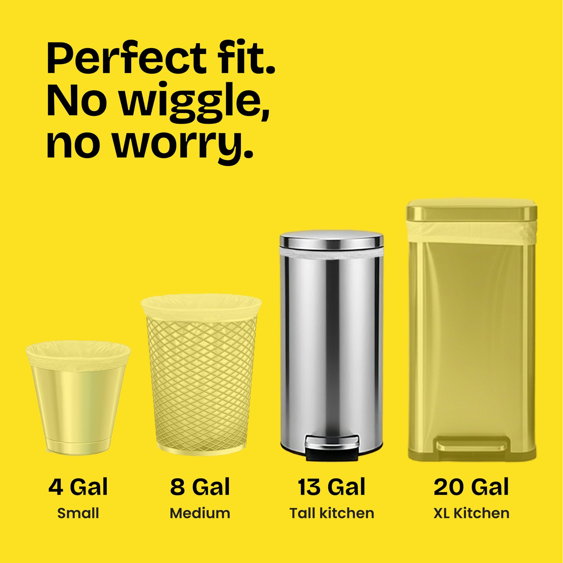 ForceFlex Tall Kitchen Drawstring Trash Bags (140 Count)