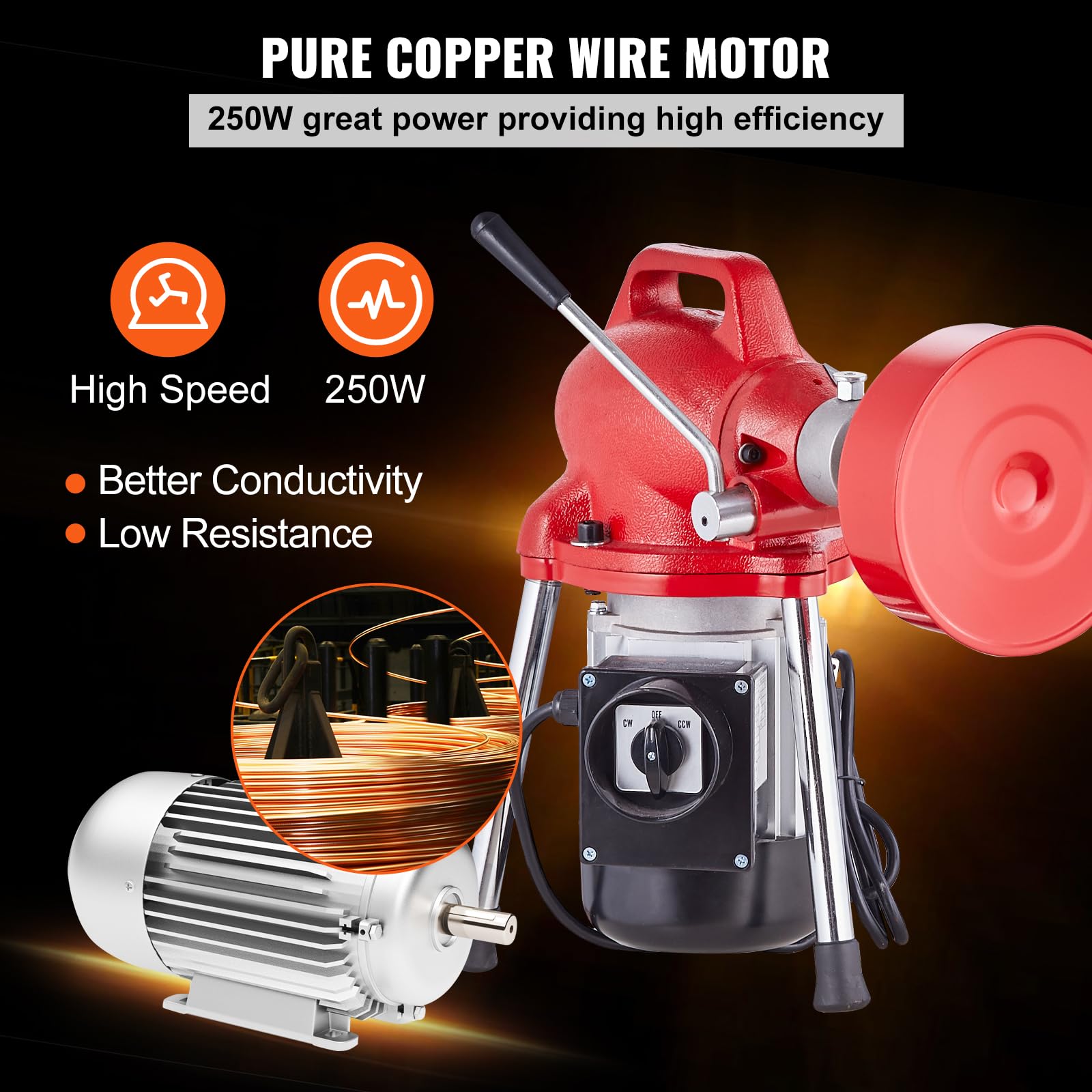 Drain Cleaner Machine 66FT x 5