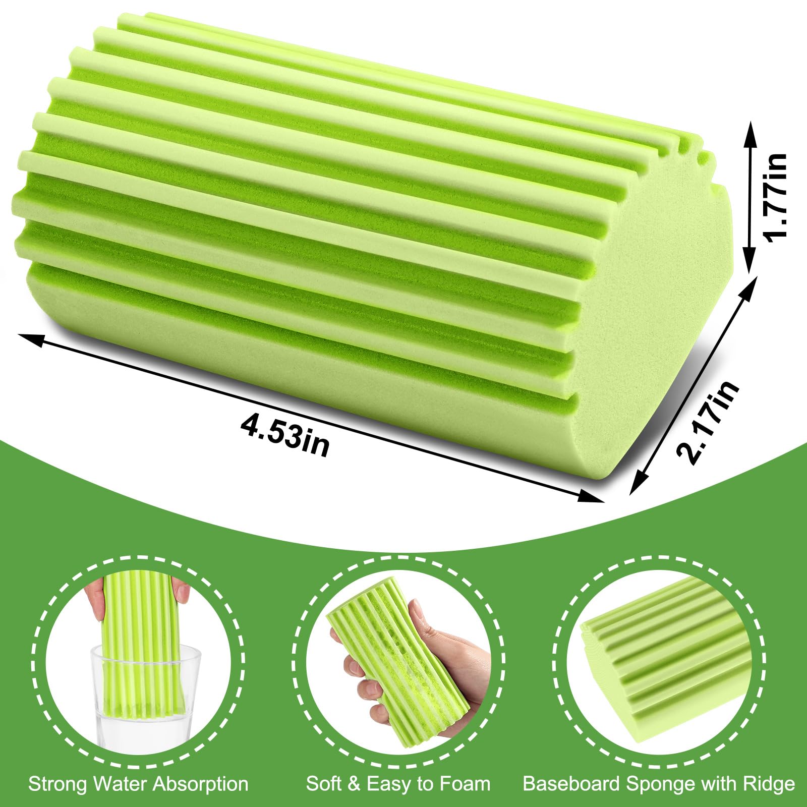Damp Clean Duster Sponge (4 Count)