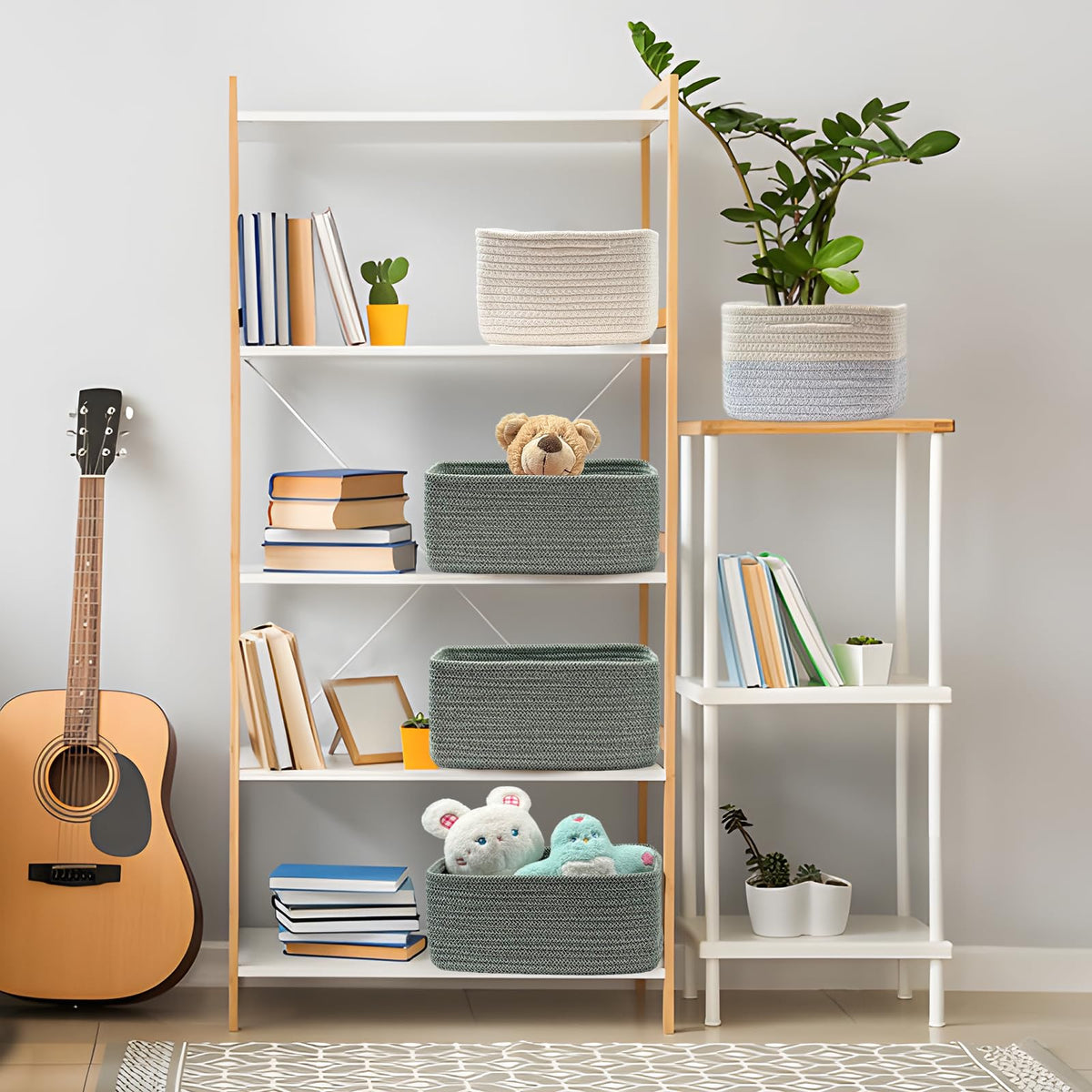 COMFY HOMI 11.5"x7.5"x4.7" Storage Baskets for Organizing (3 Count)