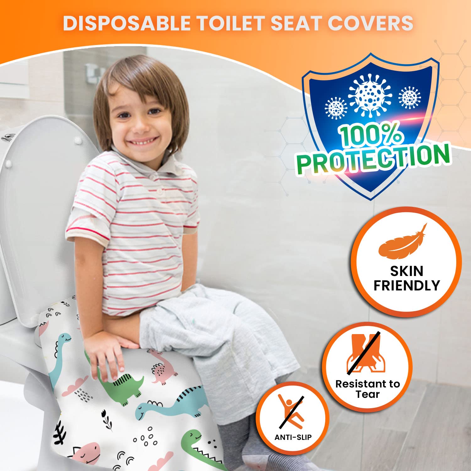20 XL Toilet Seat Covers Disposable (20 Count)