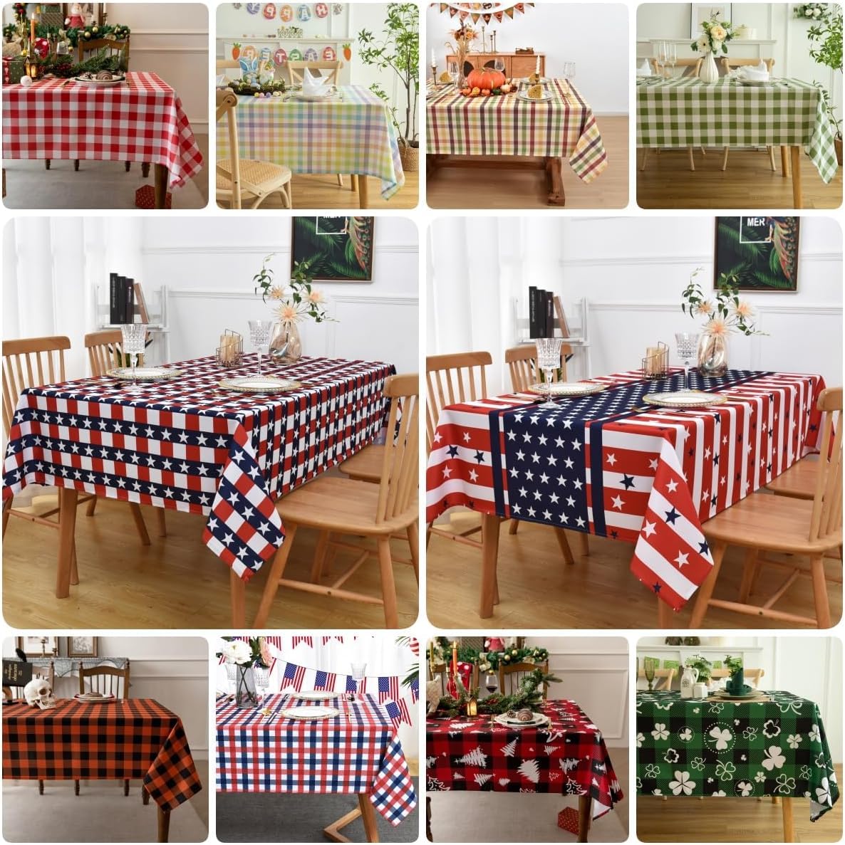 Waterproof Plaid Tablecloth Fabric