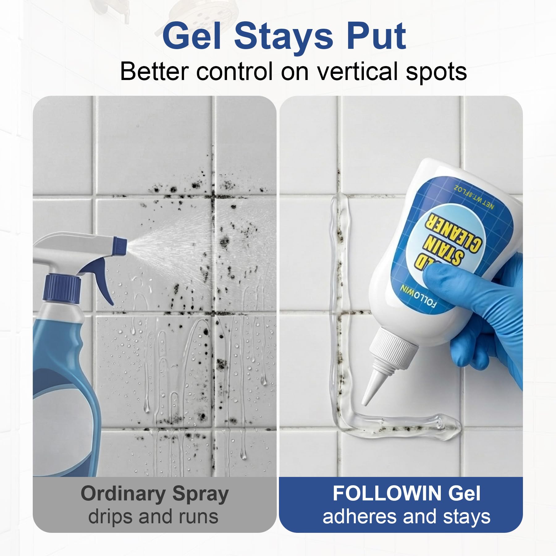Mold and Mildew Remover Gel for Washing Machine Seal (16 Fl Oz)