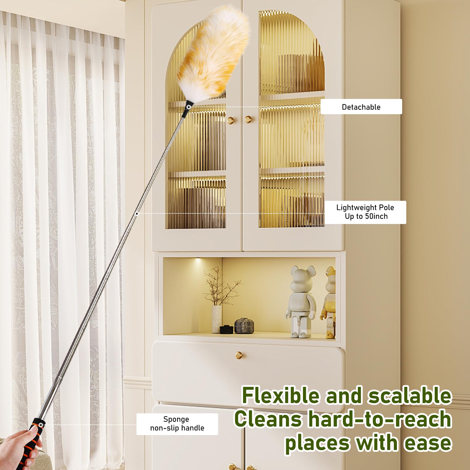 Extendable Lambswool Duster 25 (2 Count)