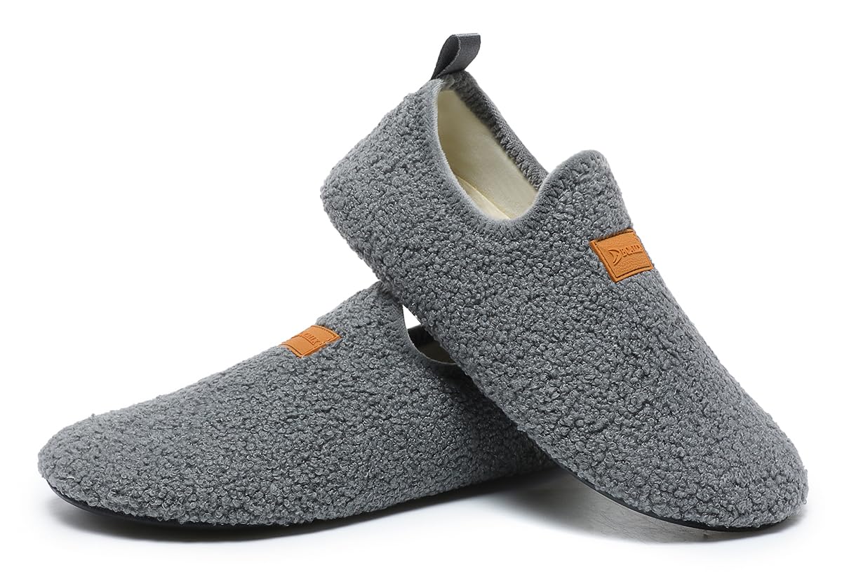 Adult Indoor House Slippers Socks Travel Lightweight Comfort Non Slip Grip House Floor Home Shoes for Women Men