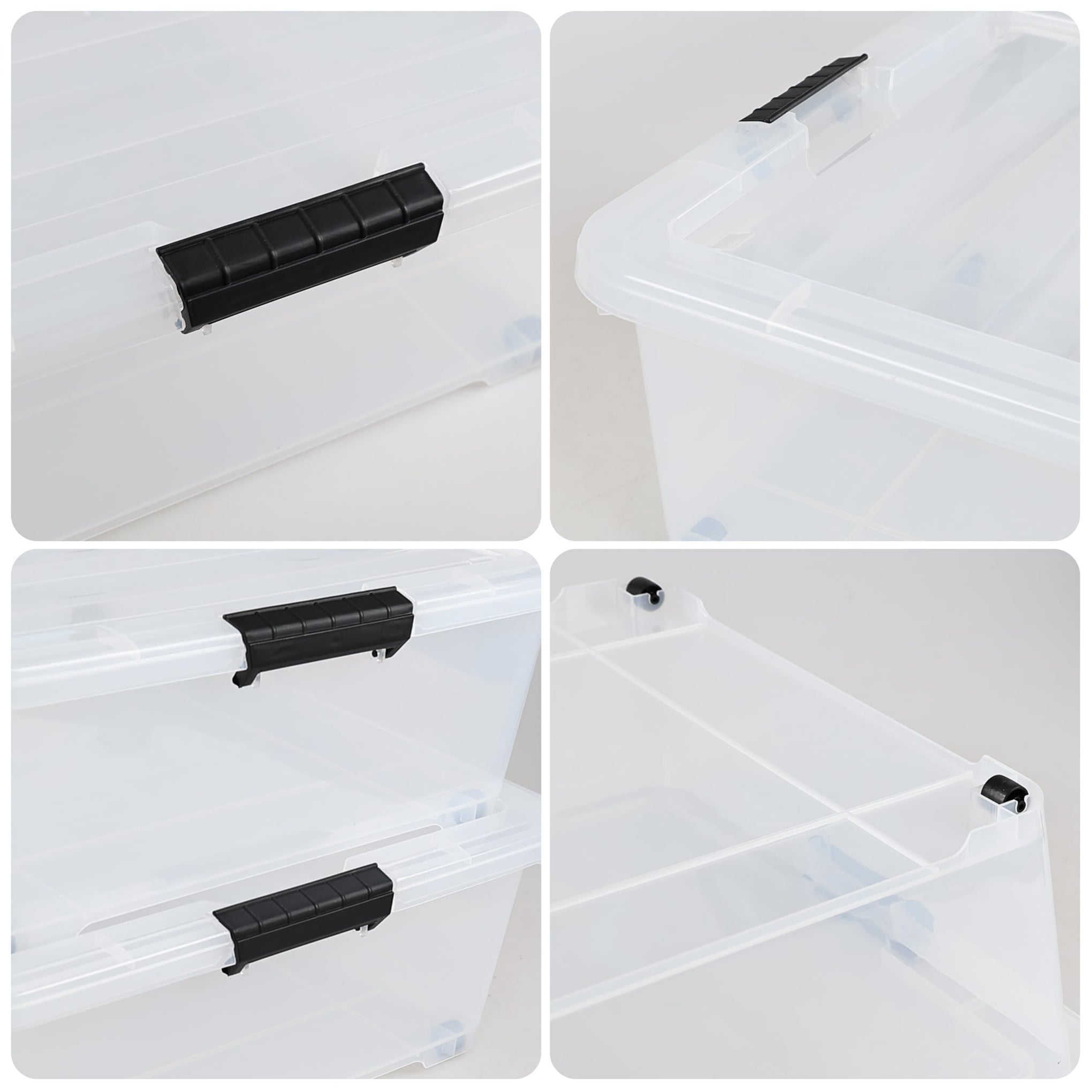 3 Pack 50 Quart Under the Bed Low Profile Storage Boxes (3 Count)