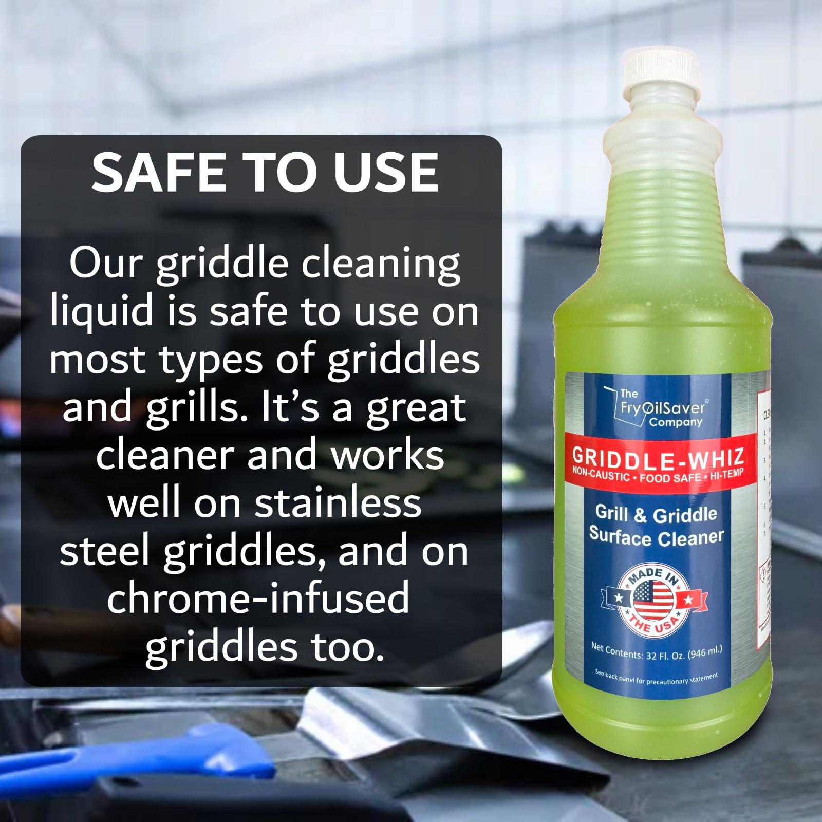 Griddle Whiz 3 Piece Griddle Cleaning Kit (32 Fl Oz)