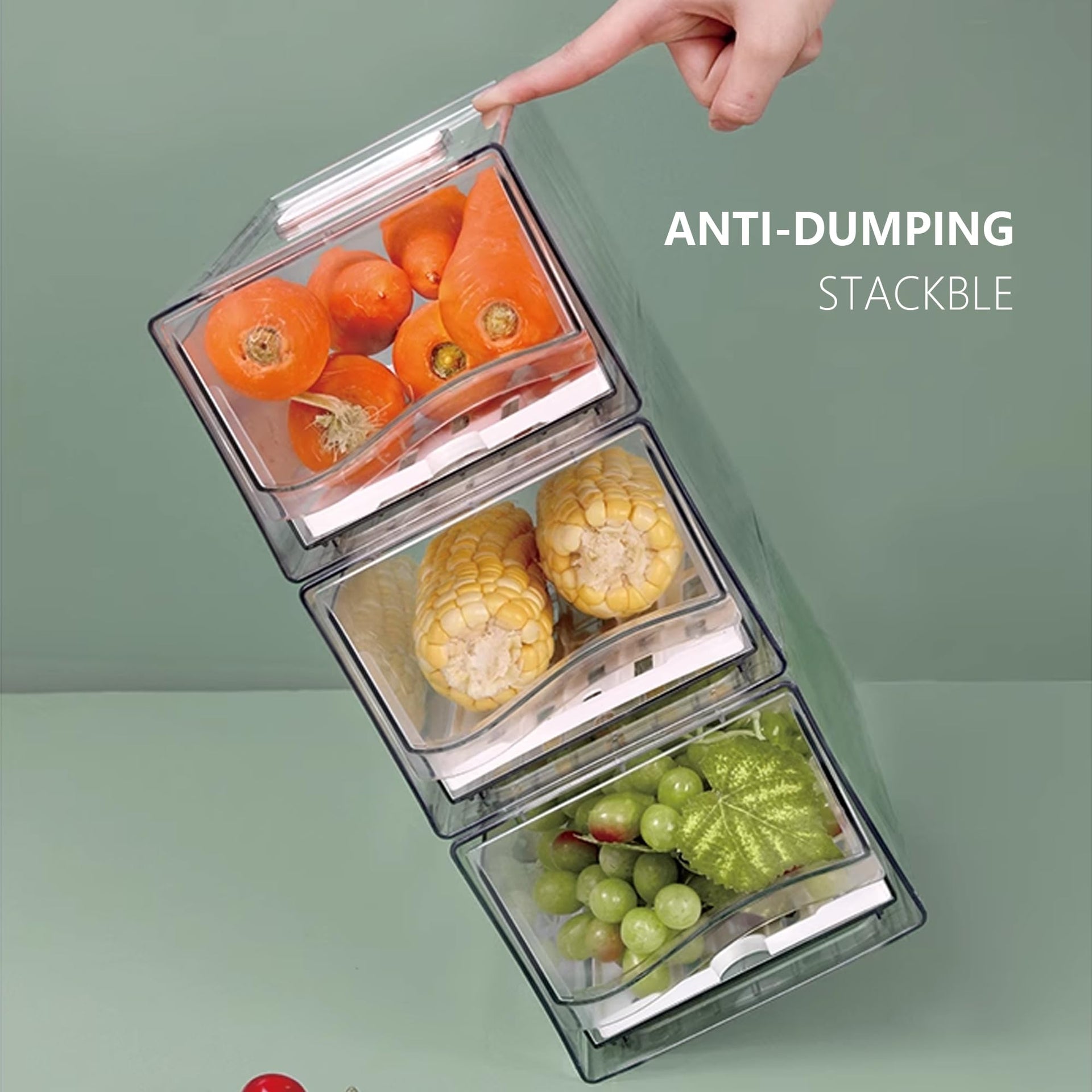 Fridge Organizers and Storage (2 Count)