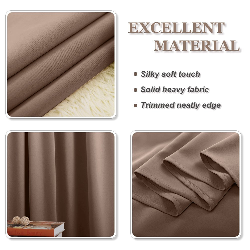 Blackout Curtains Mocha (2 Count)