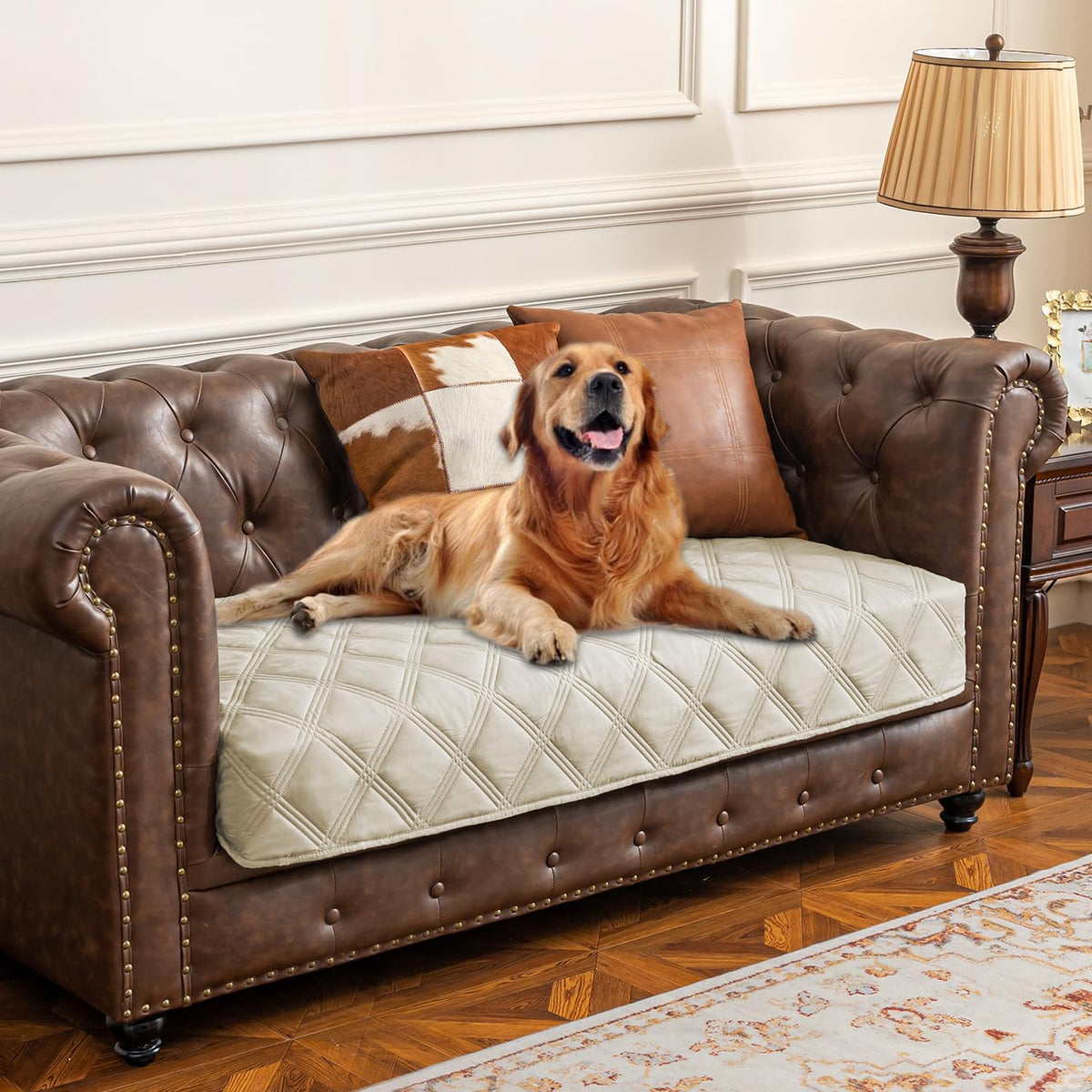 Waterproof Dog Bed Cover Pet Blanket with Anti